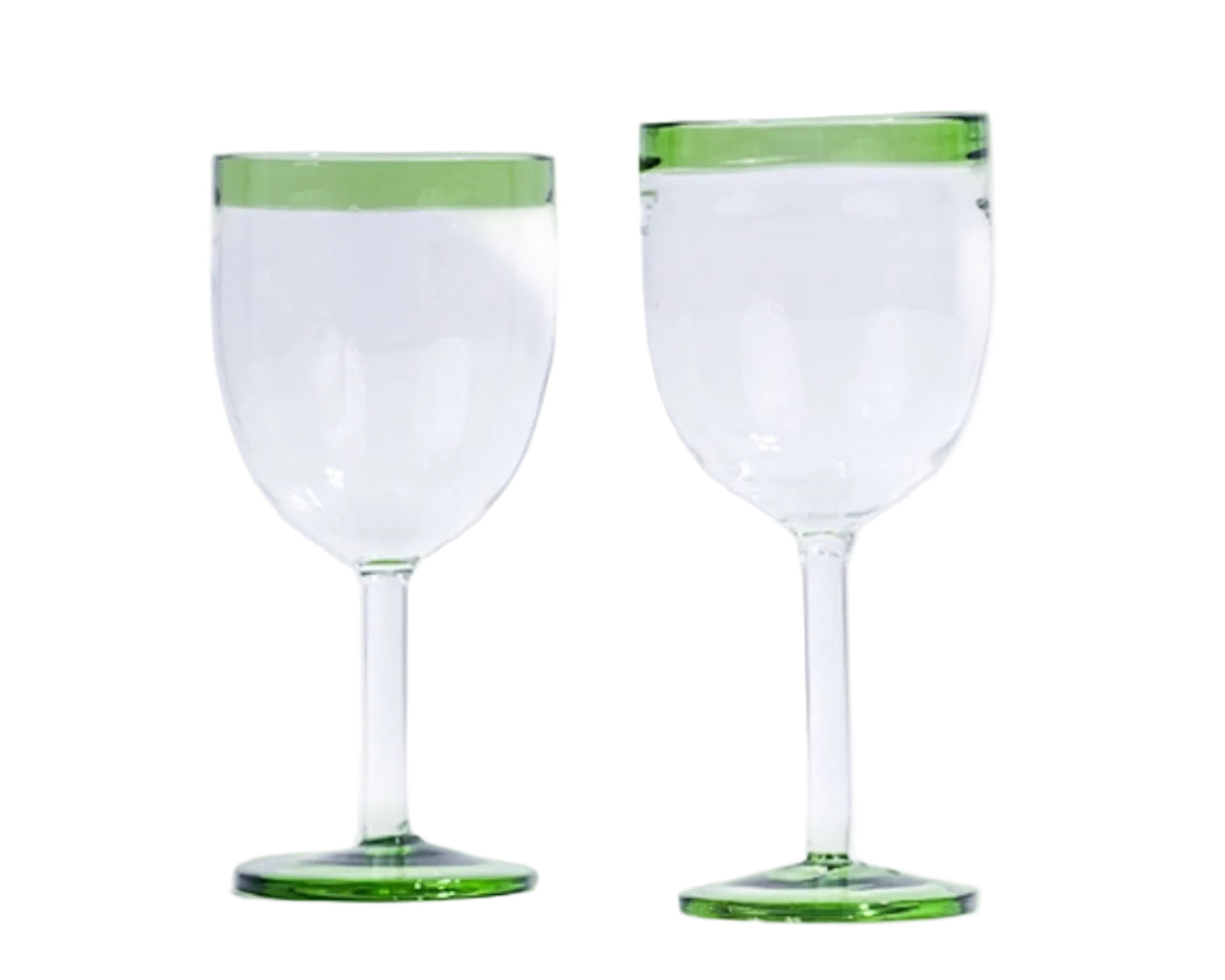 Sage Rim Wine Glasses (Set of 2)