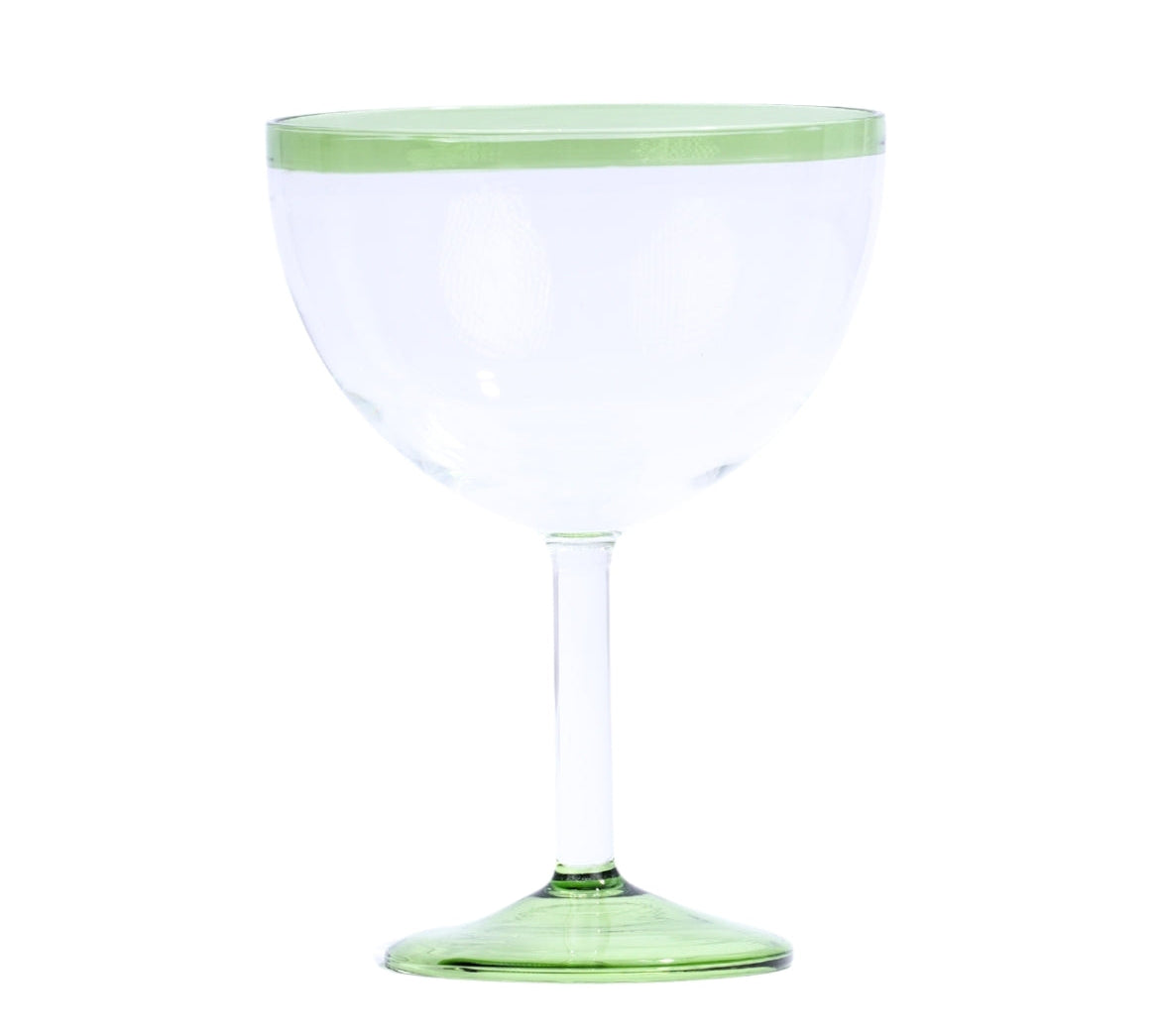 Sage Rim Cocktail Glasses (Set of 2)