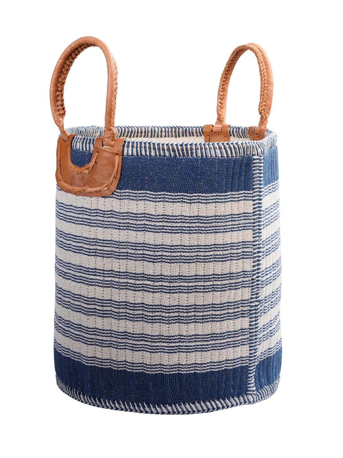 Indigo Stripe Basket - Duo