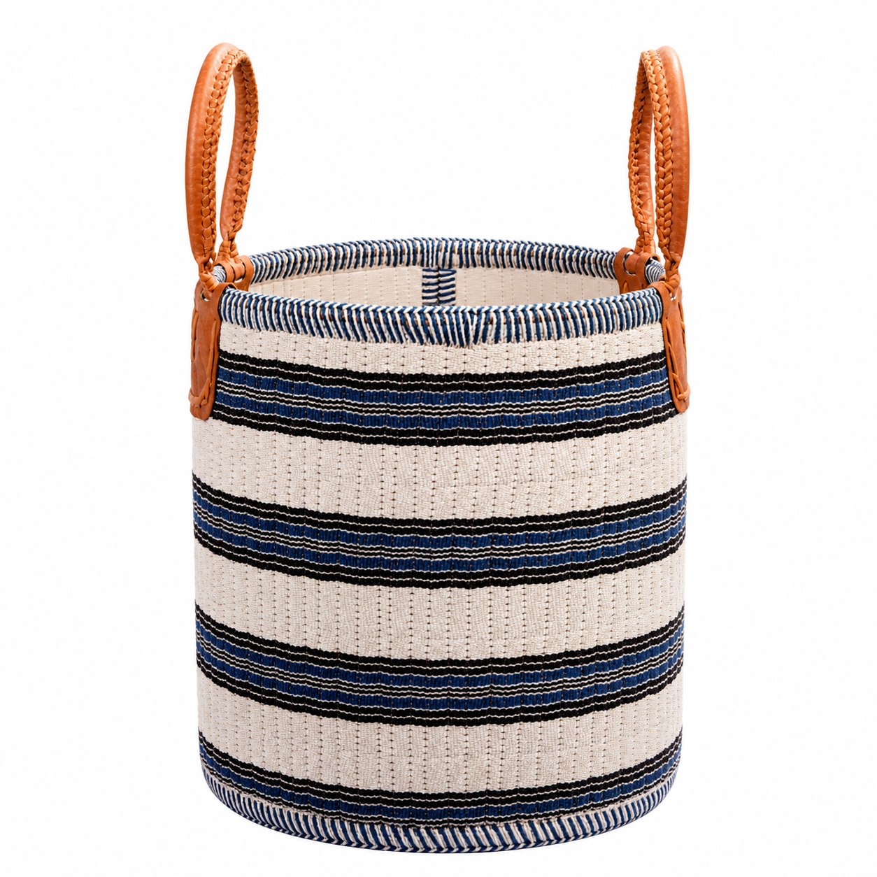 Indigo Stripe Basket - Classic