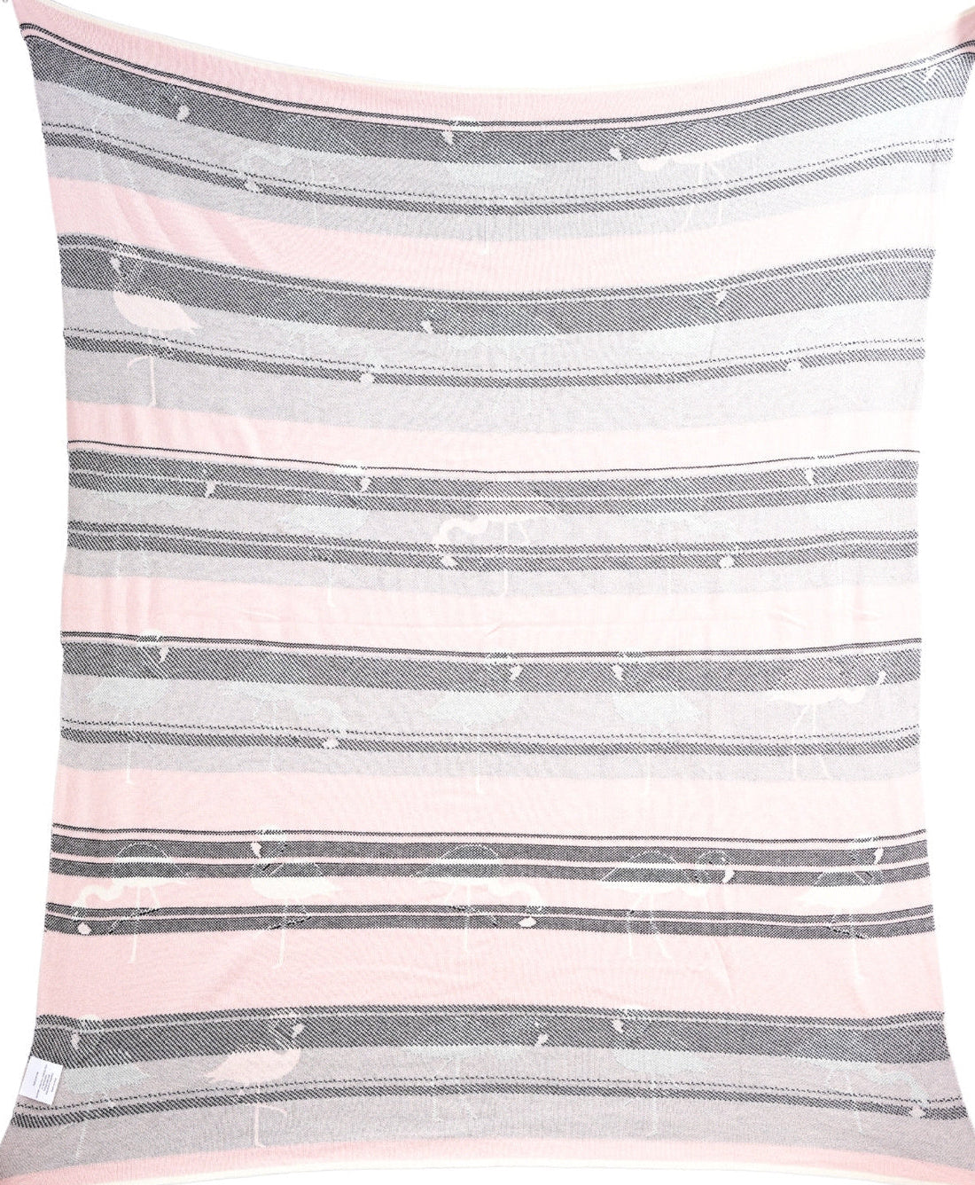 Flamingo Knitted Baby Blanket