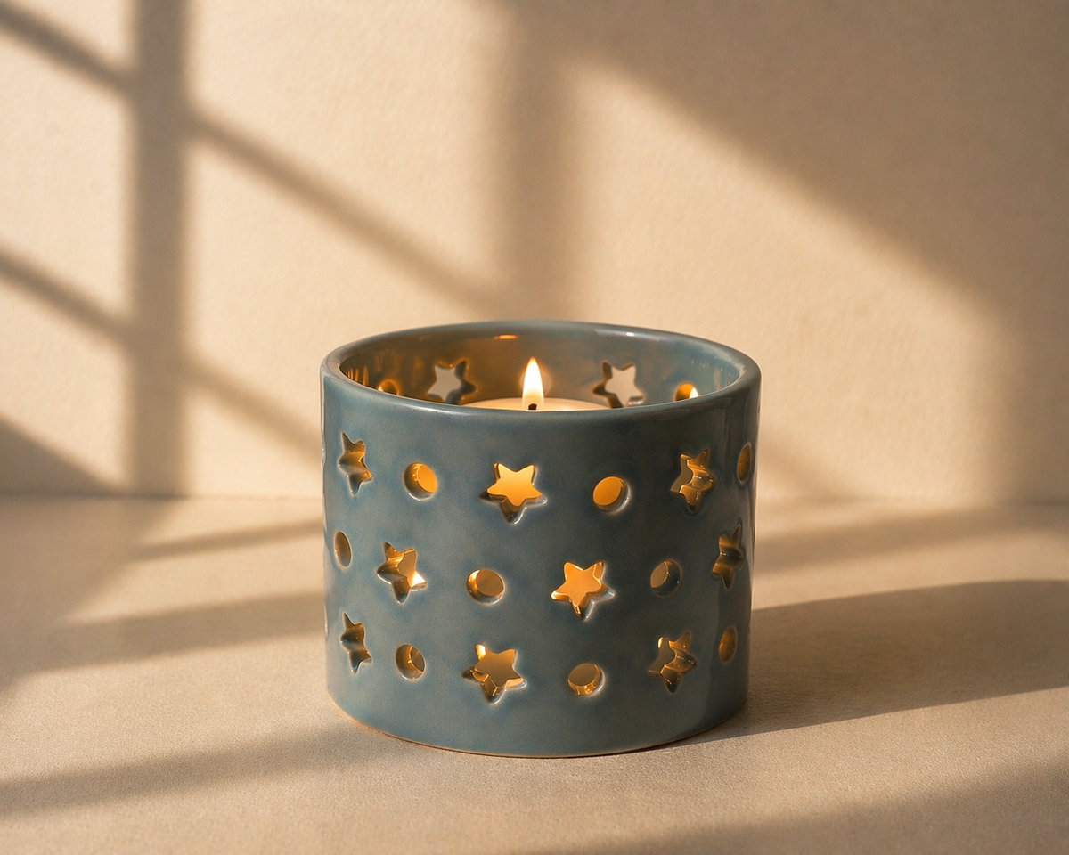 Moonlight candle holder