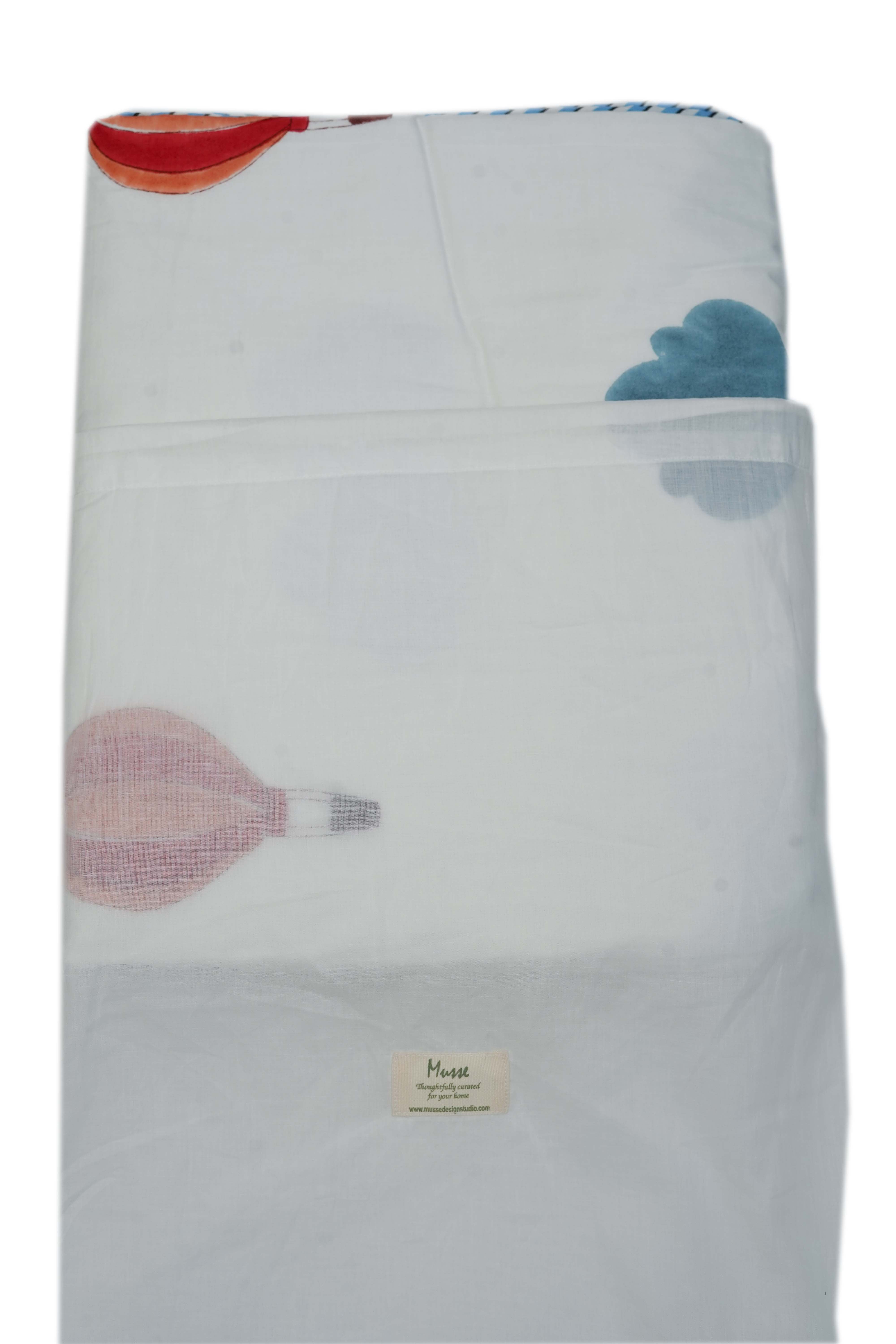 Hot air balloon Organic Cotton Dohar