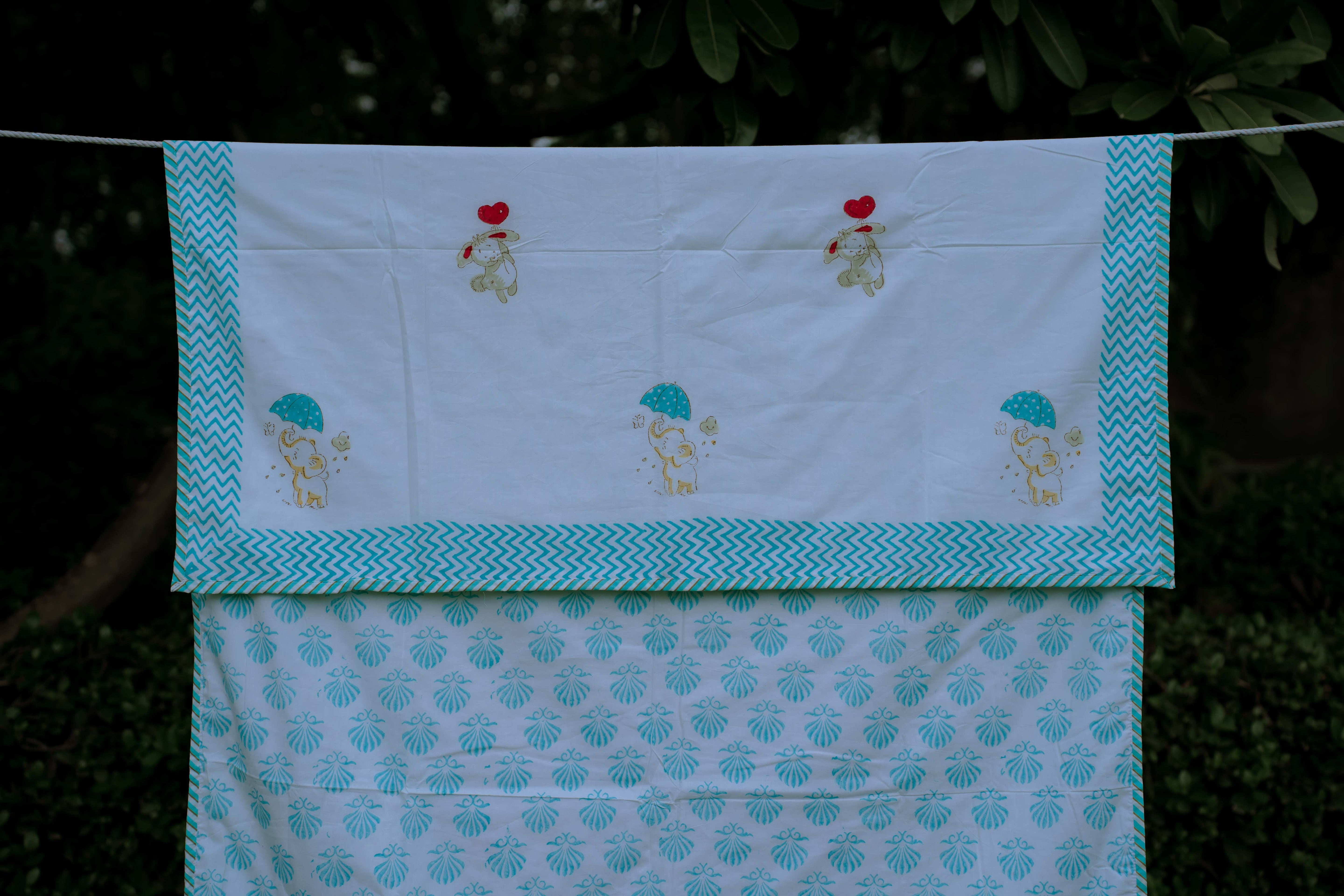 Baby Elephant Organic Cotton Dohar