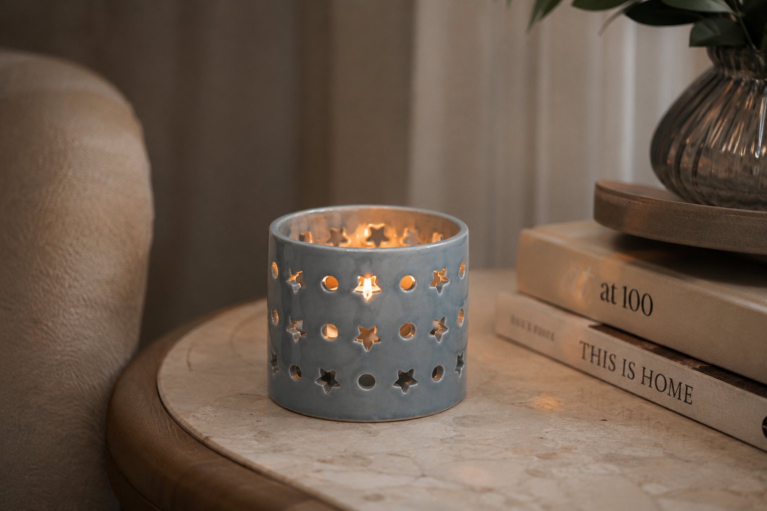 Moonlight candle holder