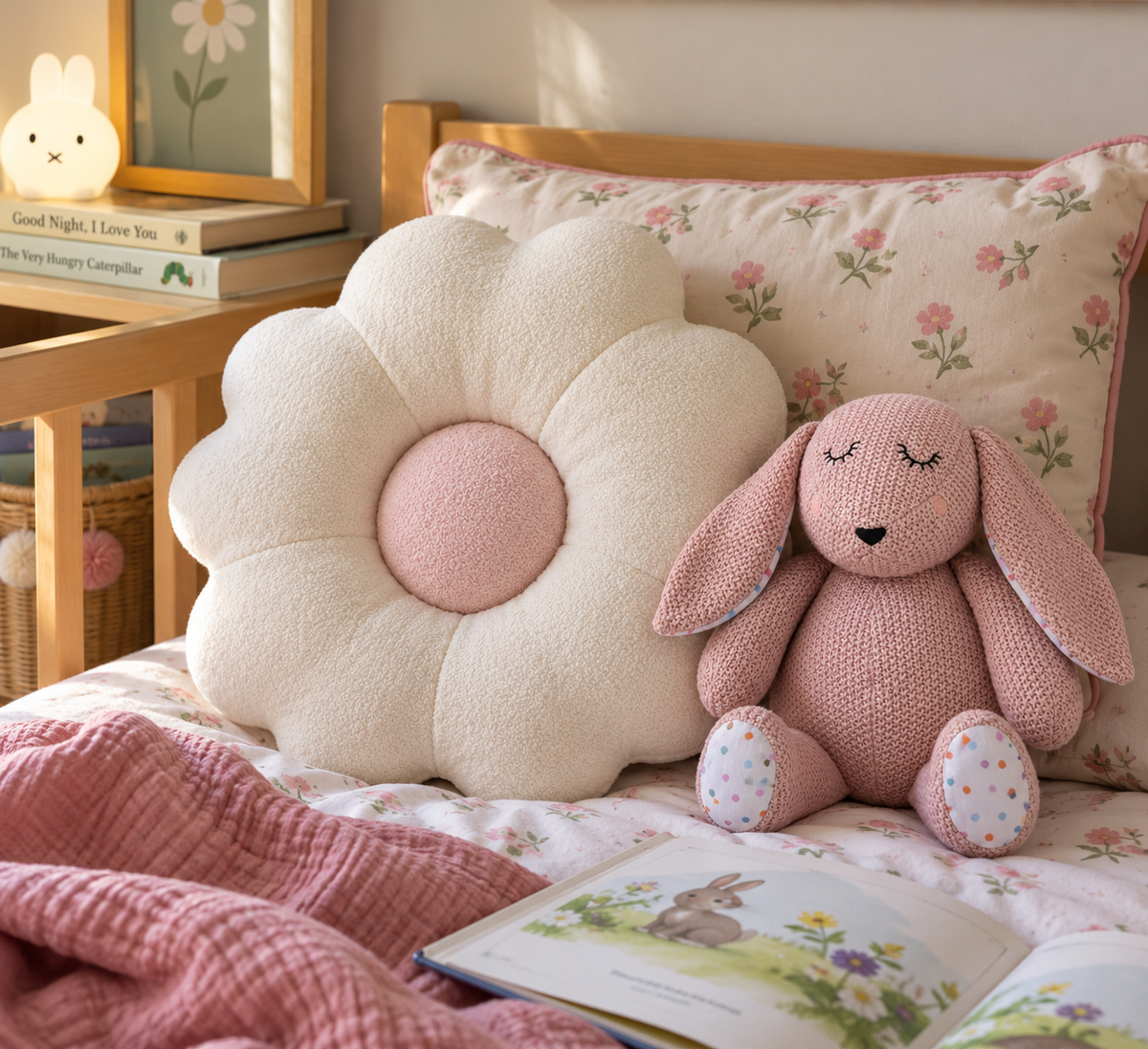Daisy Dreams Flower Pillow