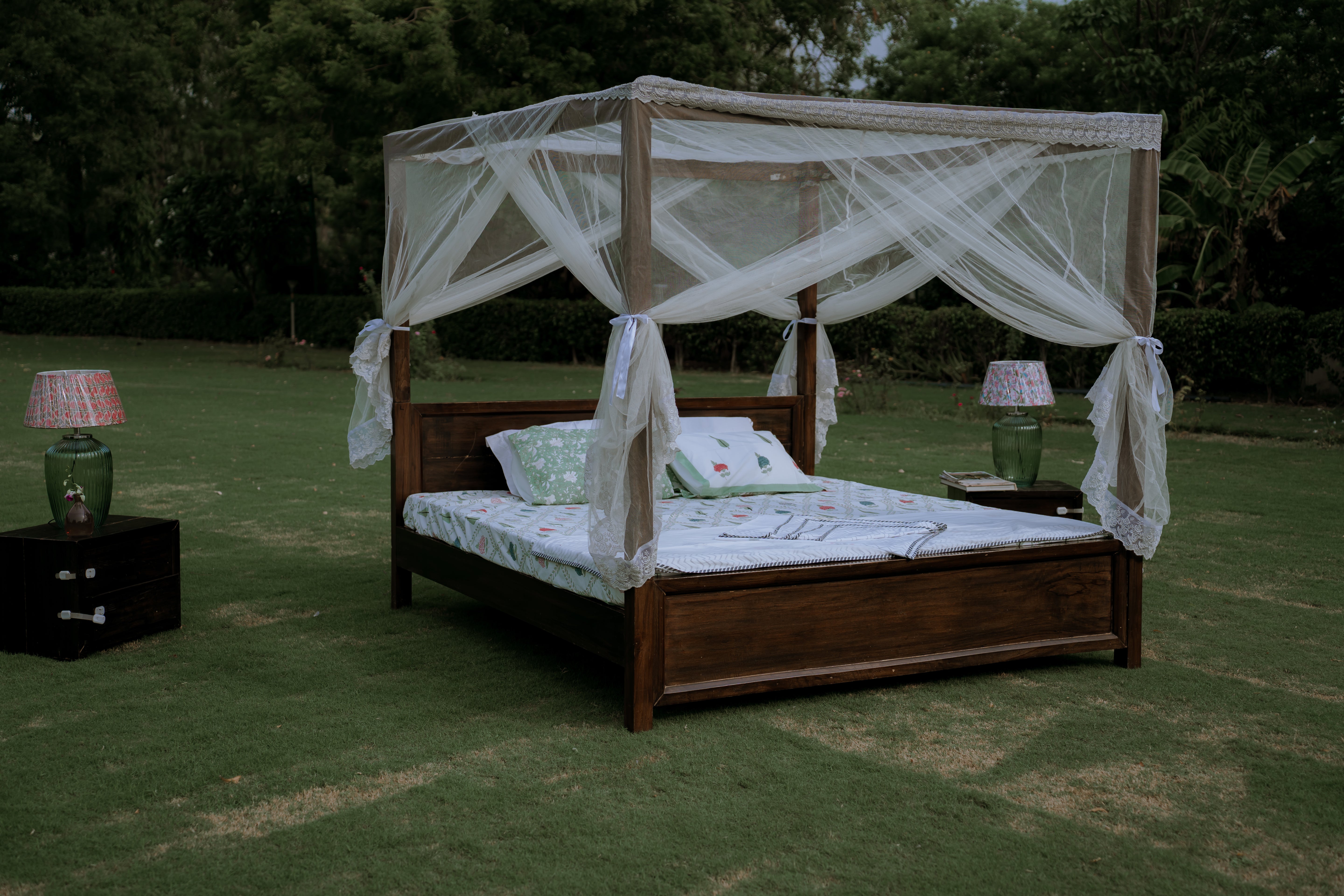 Lattice Bloom Organic Cotton Bedsheet