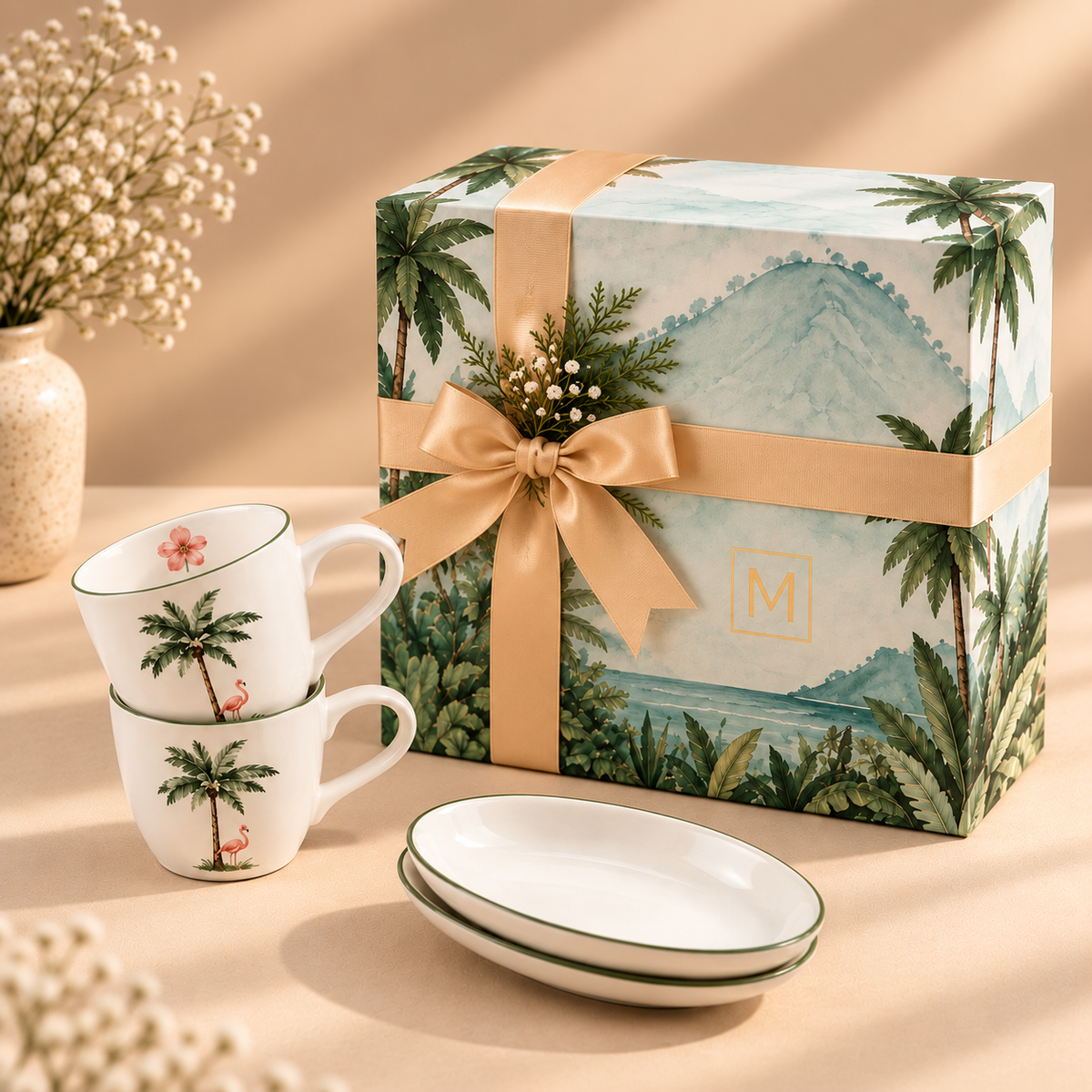 Tropical Bloom Mug Gift Set