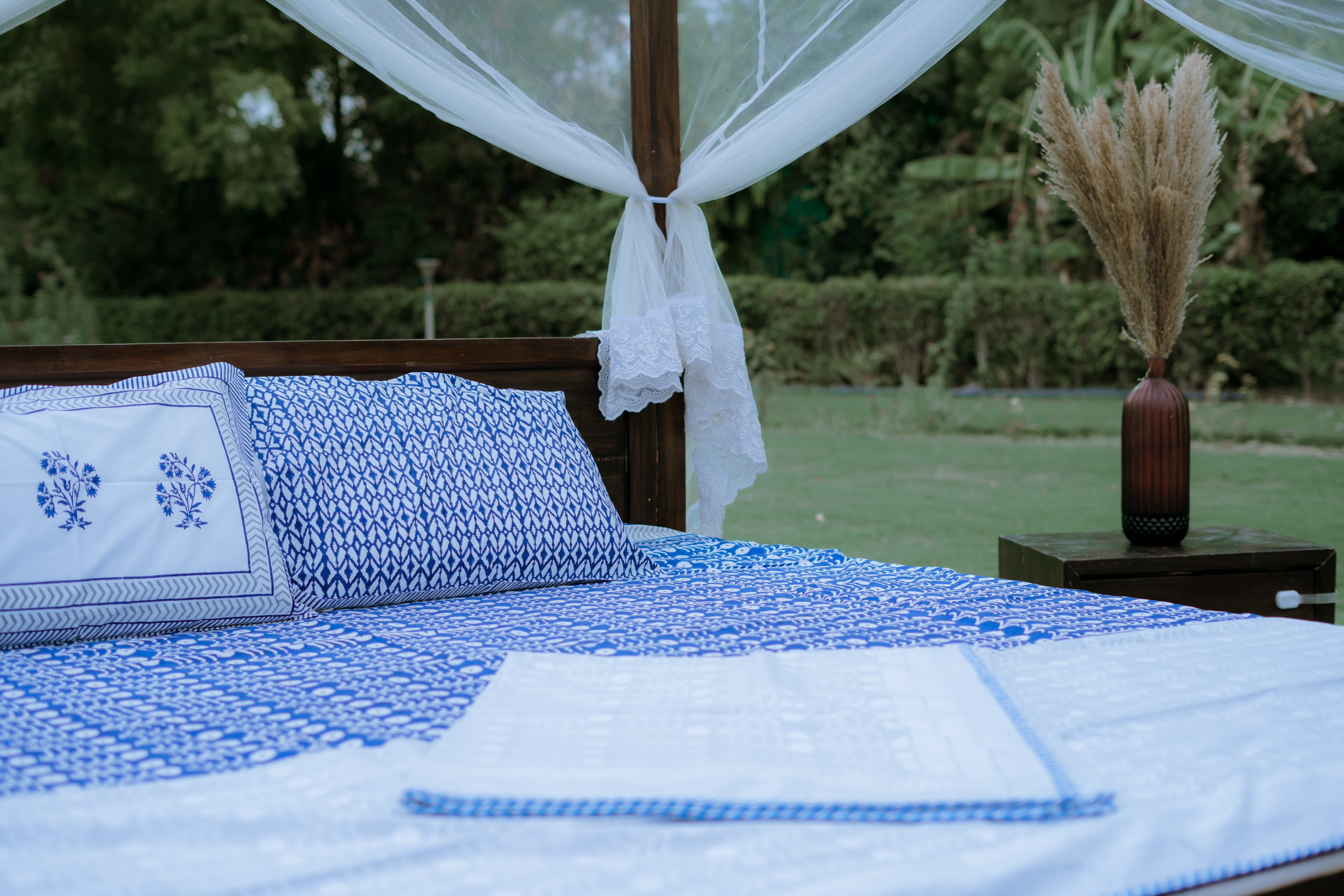 Midnight Fern Organic Cotton Bedsheet