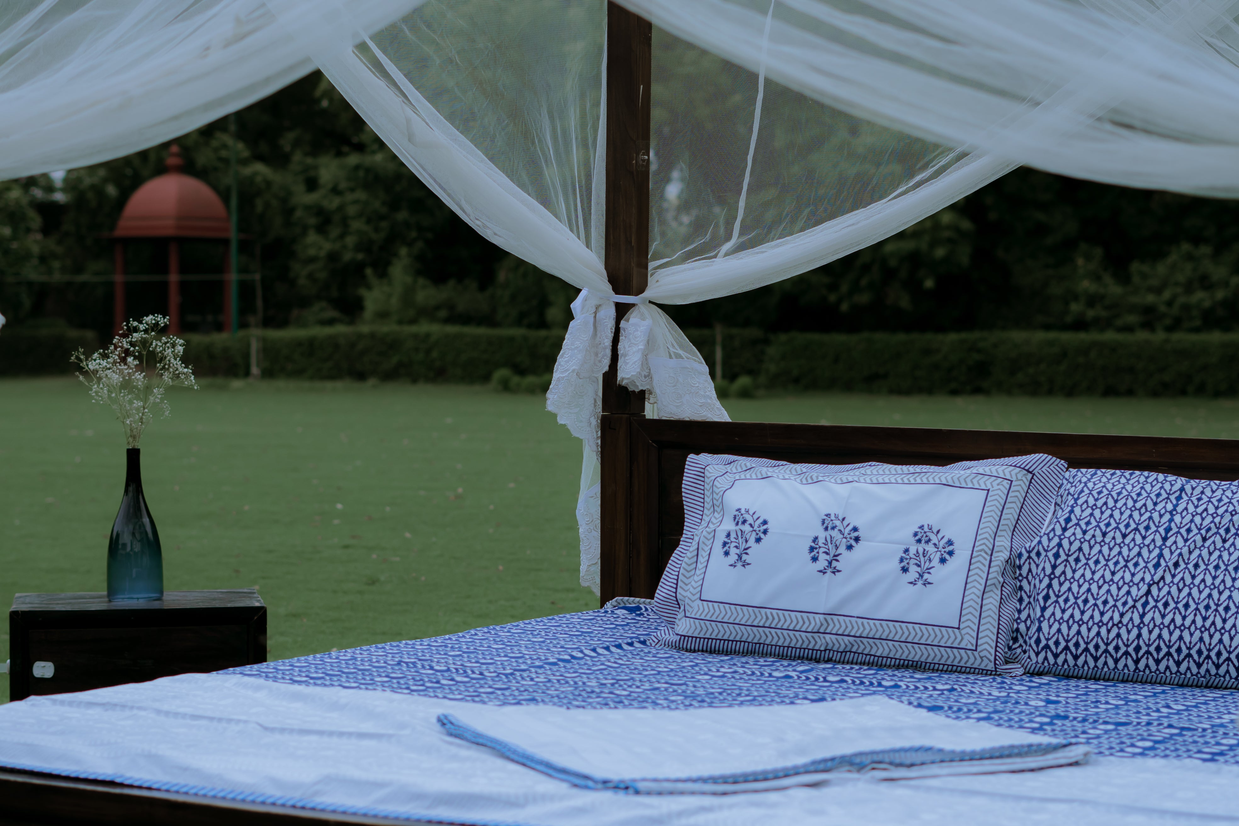 Midnight Fern Organic Cotton Bedsheet