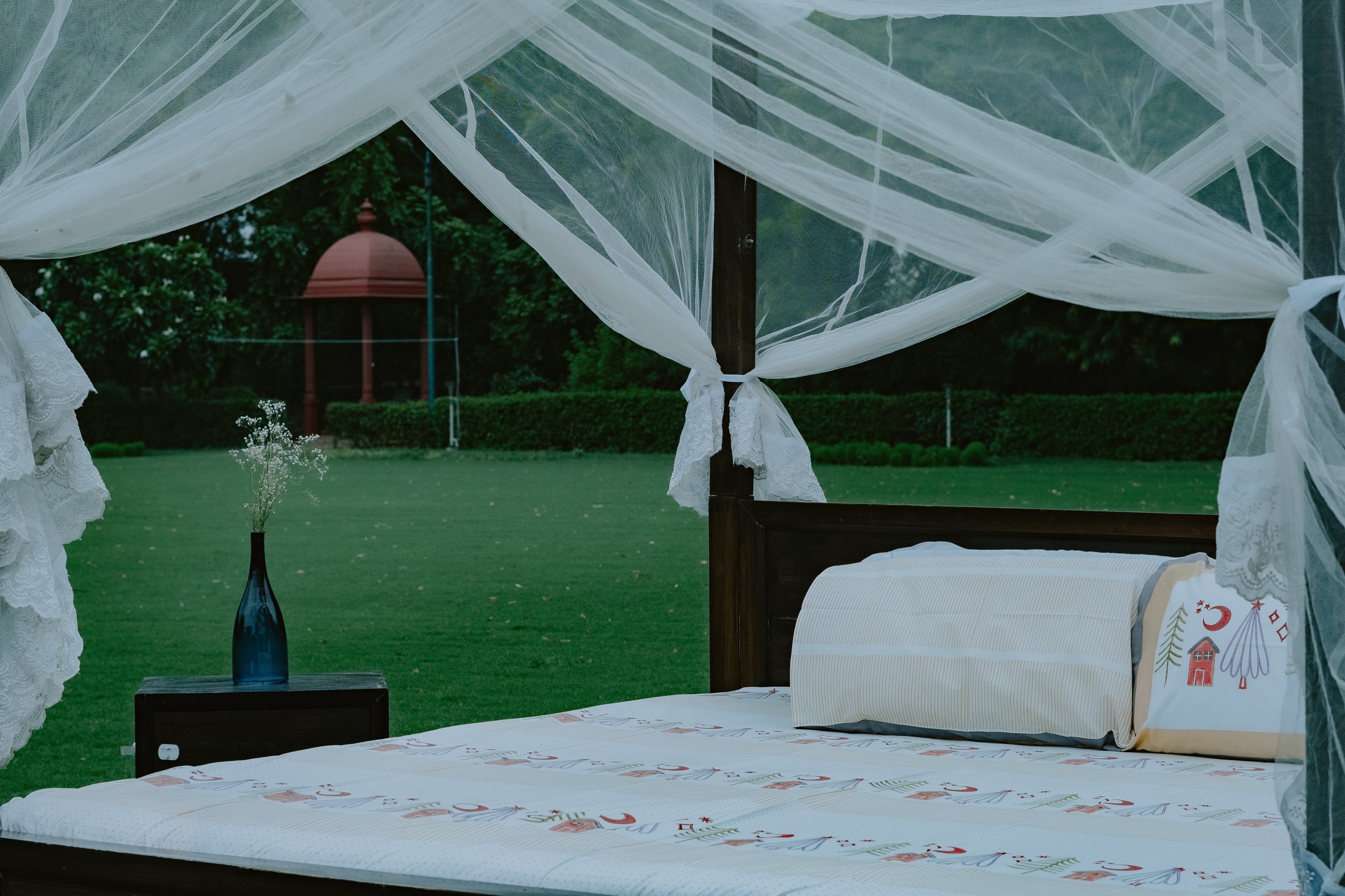 Moon and Pines Organic Cotton Bedsheet