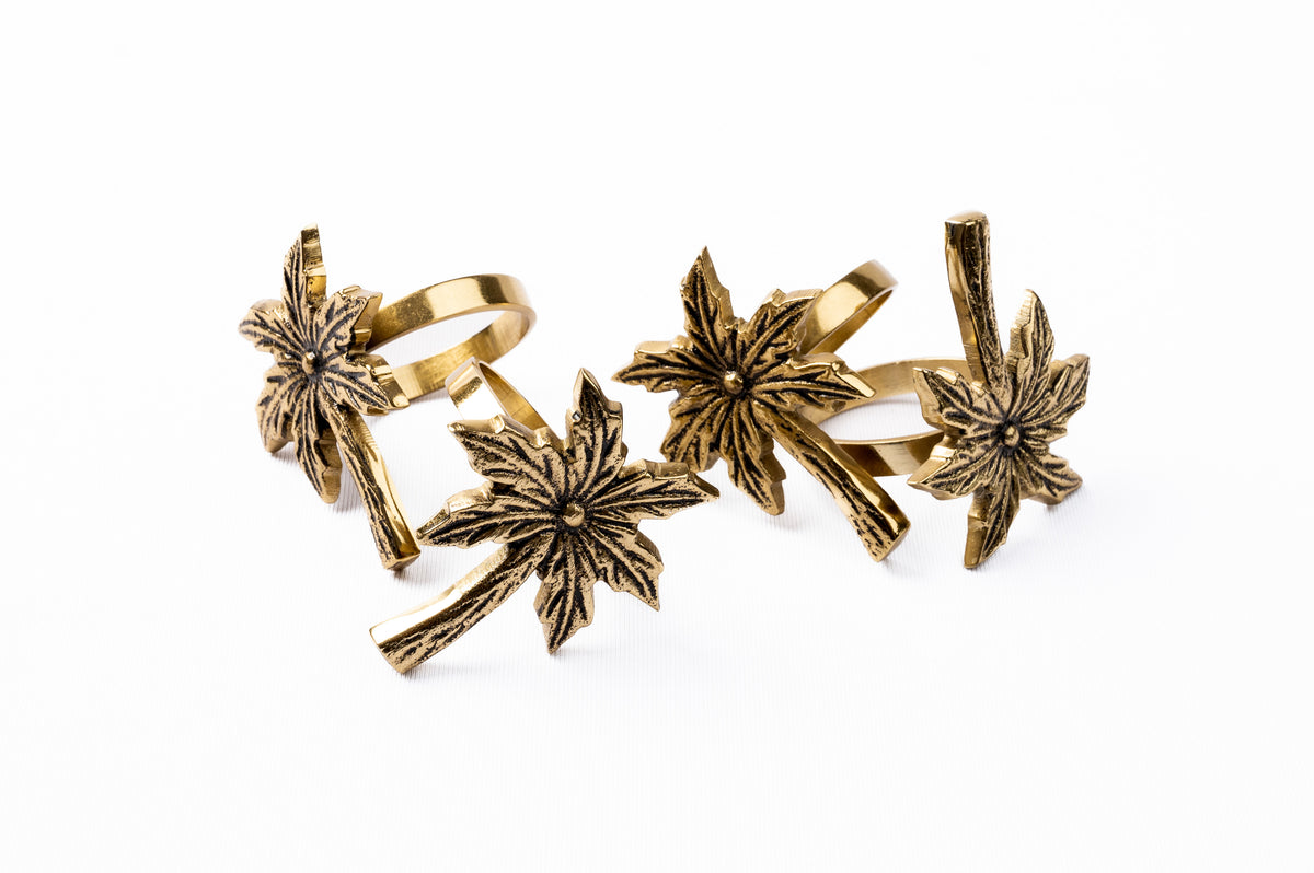 Palm napkin rings