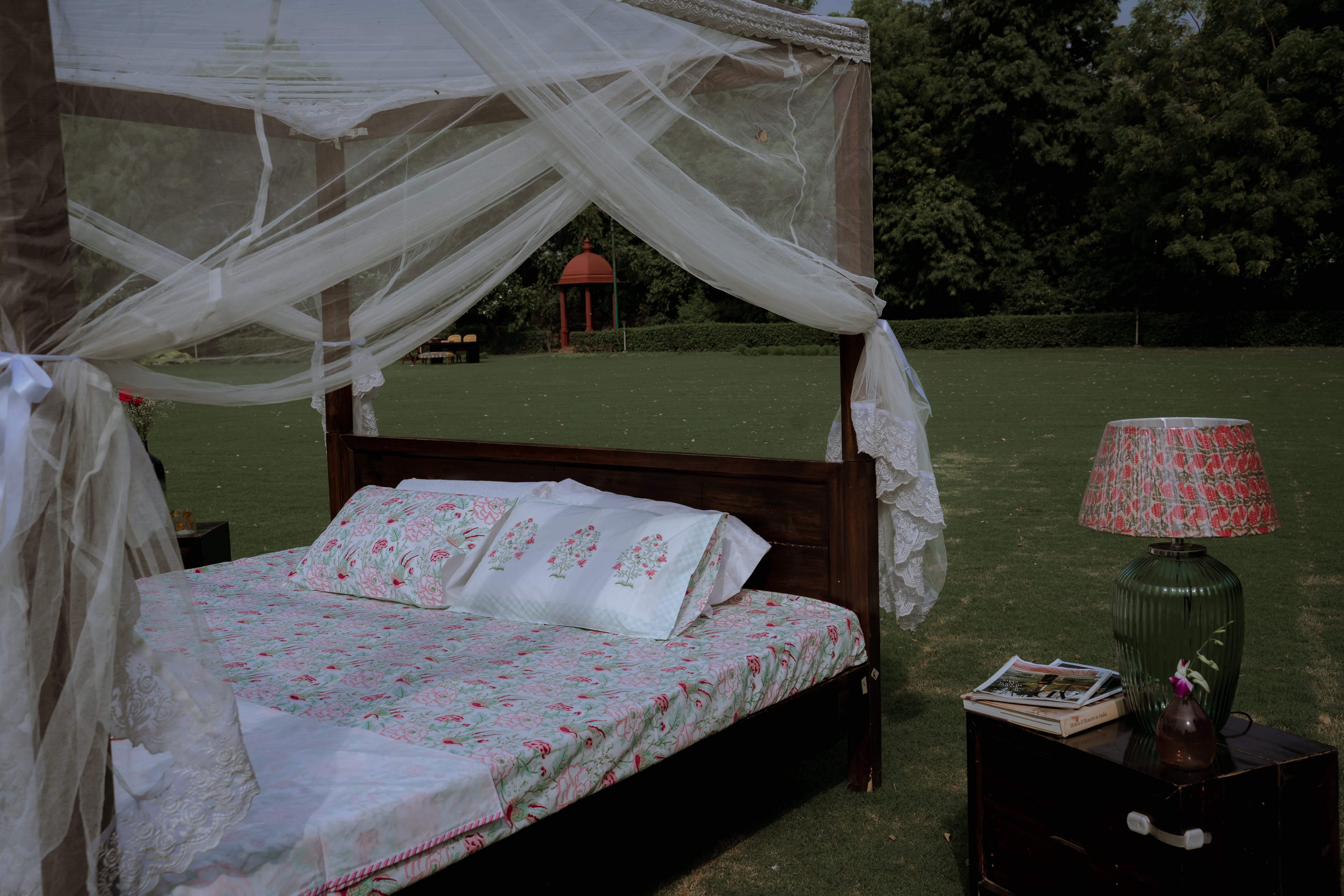 Pink Peony Organic Cotton Bedsheet