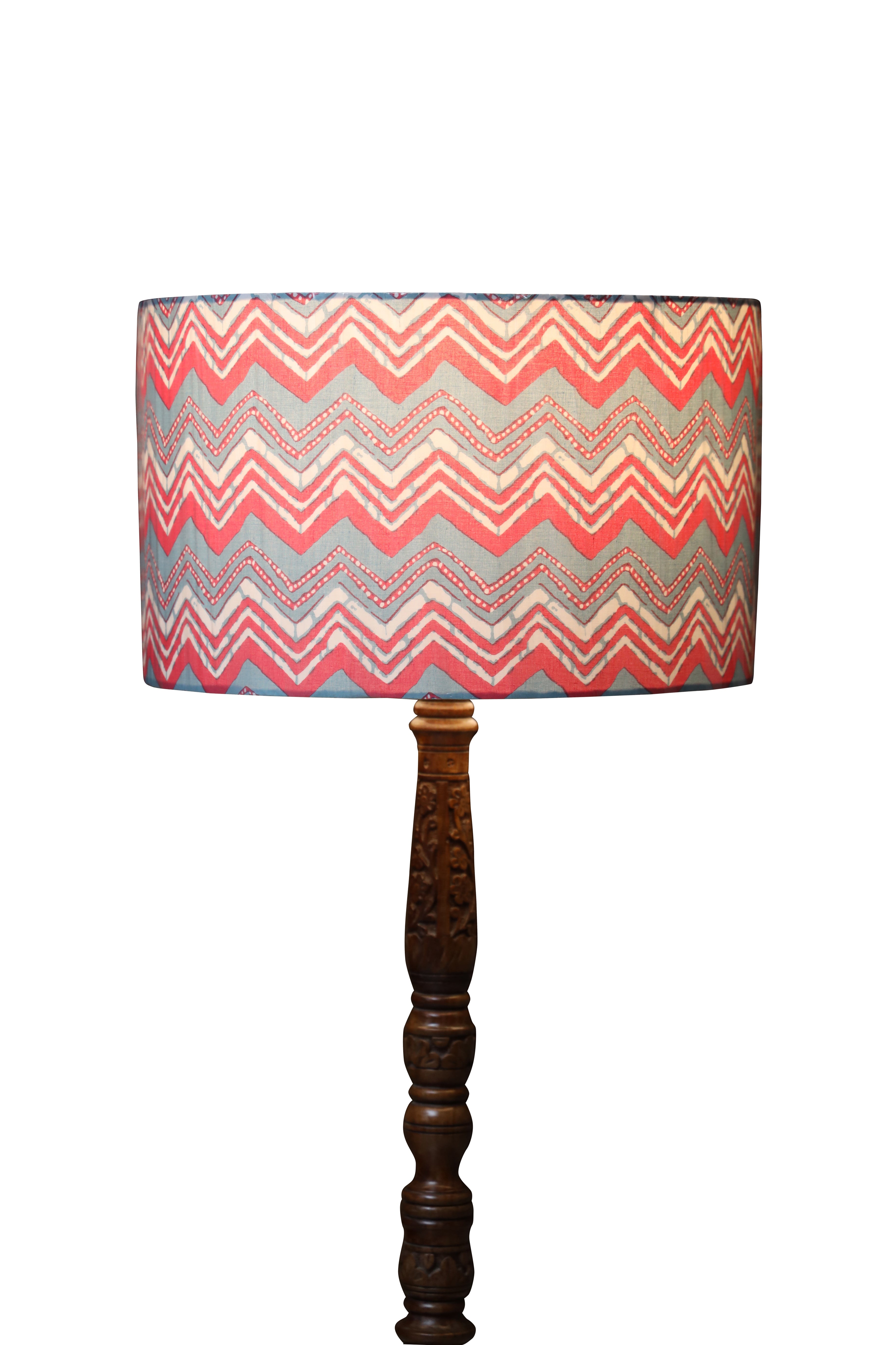 Sunset Zigzag Drum Shade