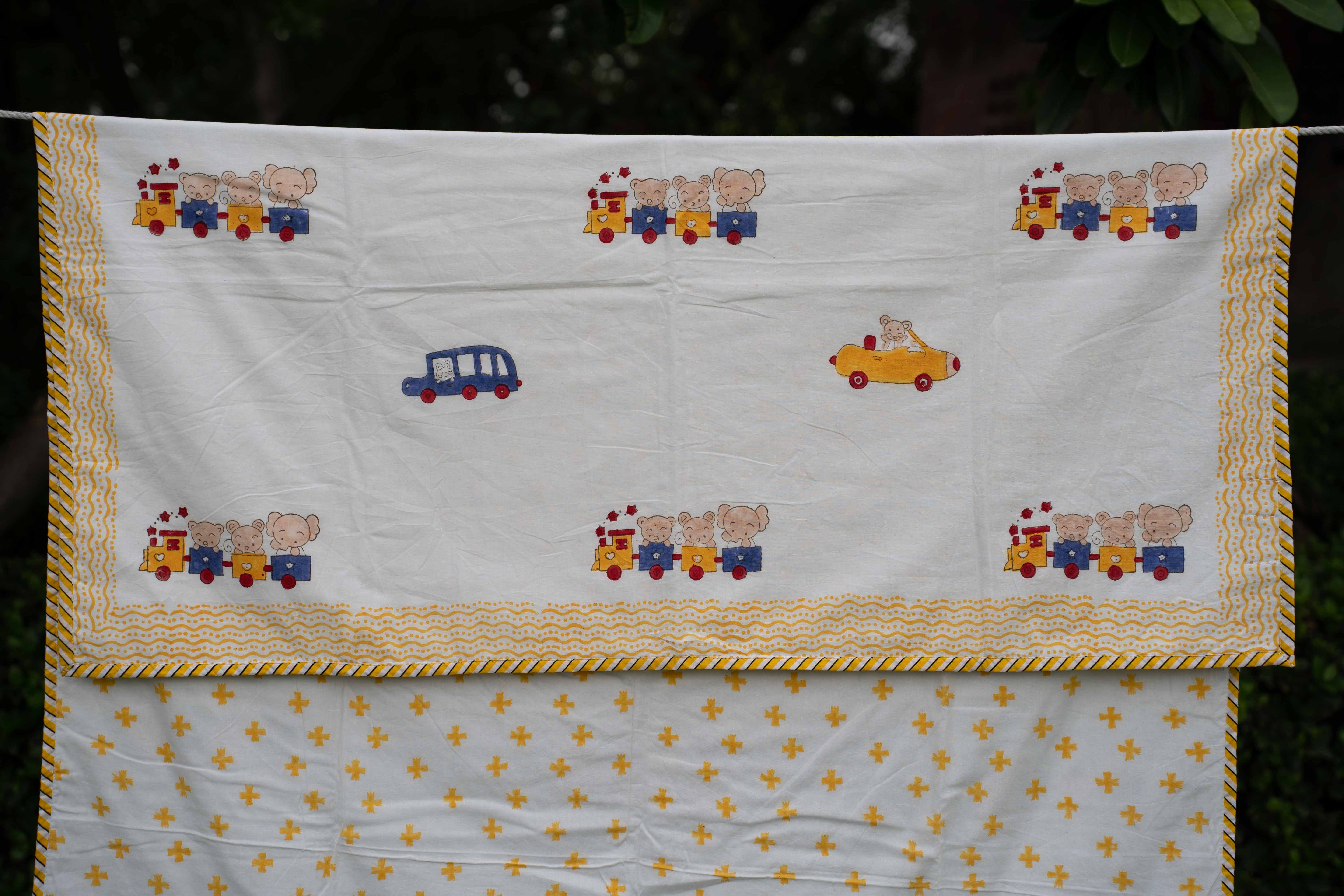 Vintage Cars Organic Cotton Dohar