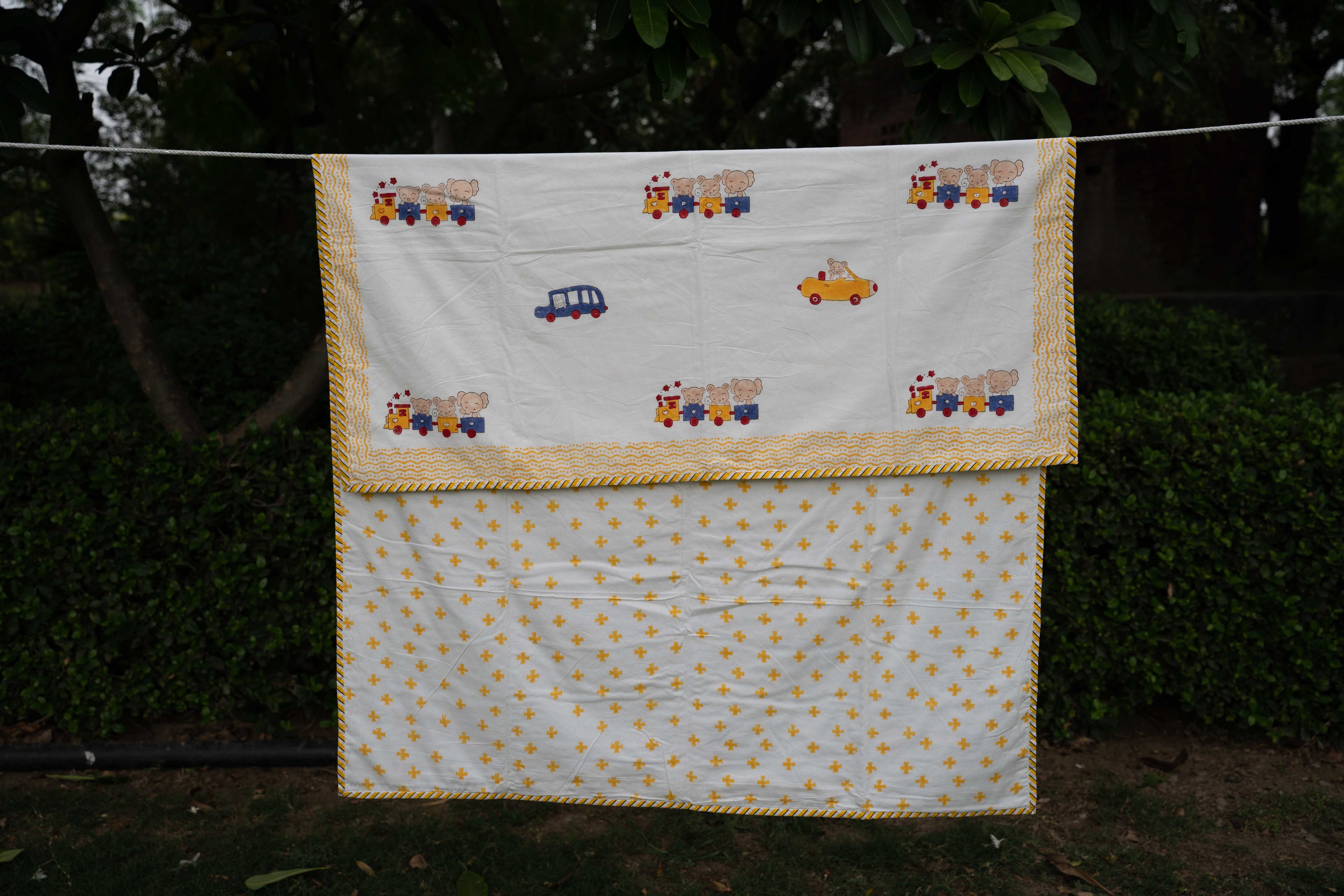 Vintage Cars Organic Cotton Dohar