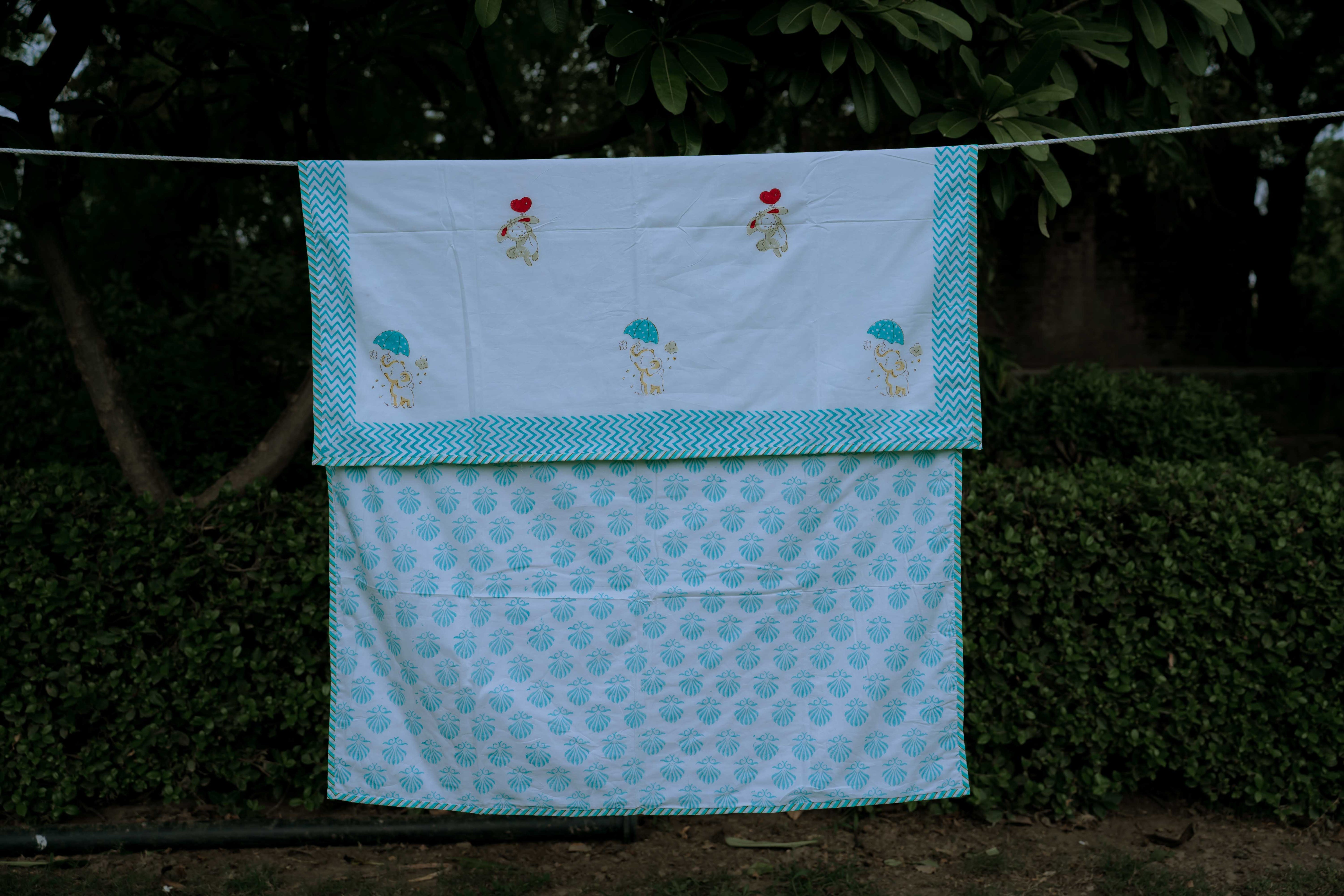 Baby Elephant Organic Cotton Dohar