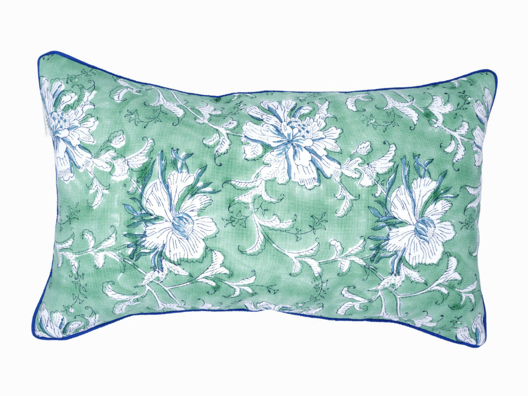 Bay Green Linen Cushion Cover