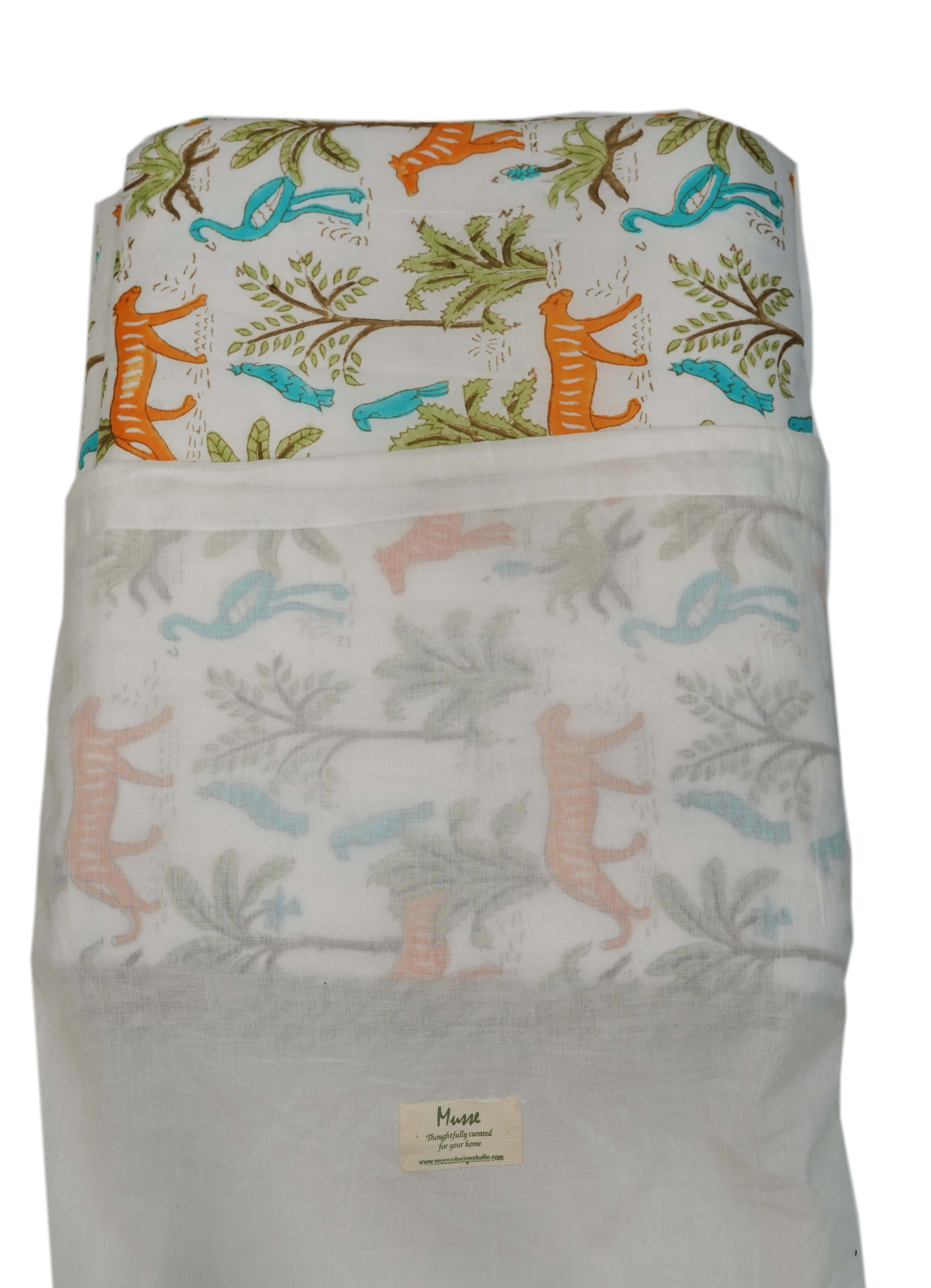 Tiger Safari Organic Cotton Dohar