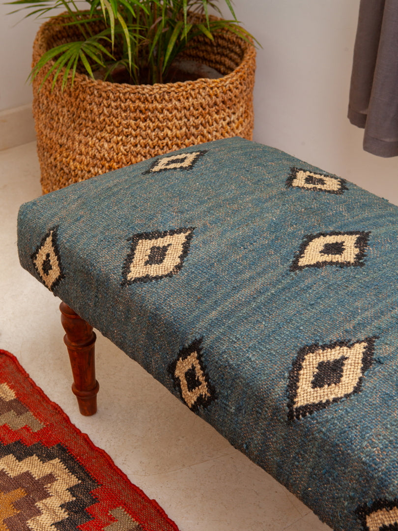 Neel Akaar Kilim Bench
