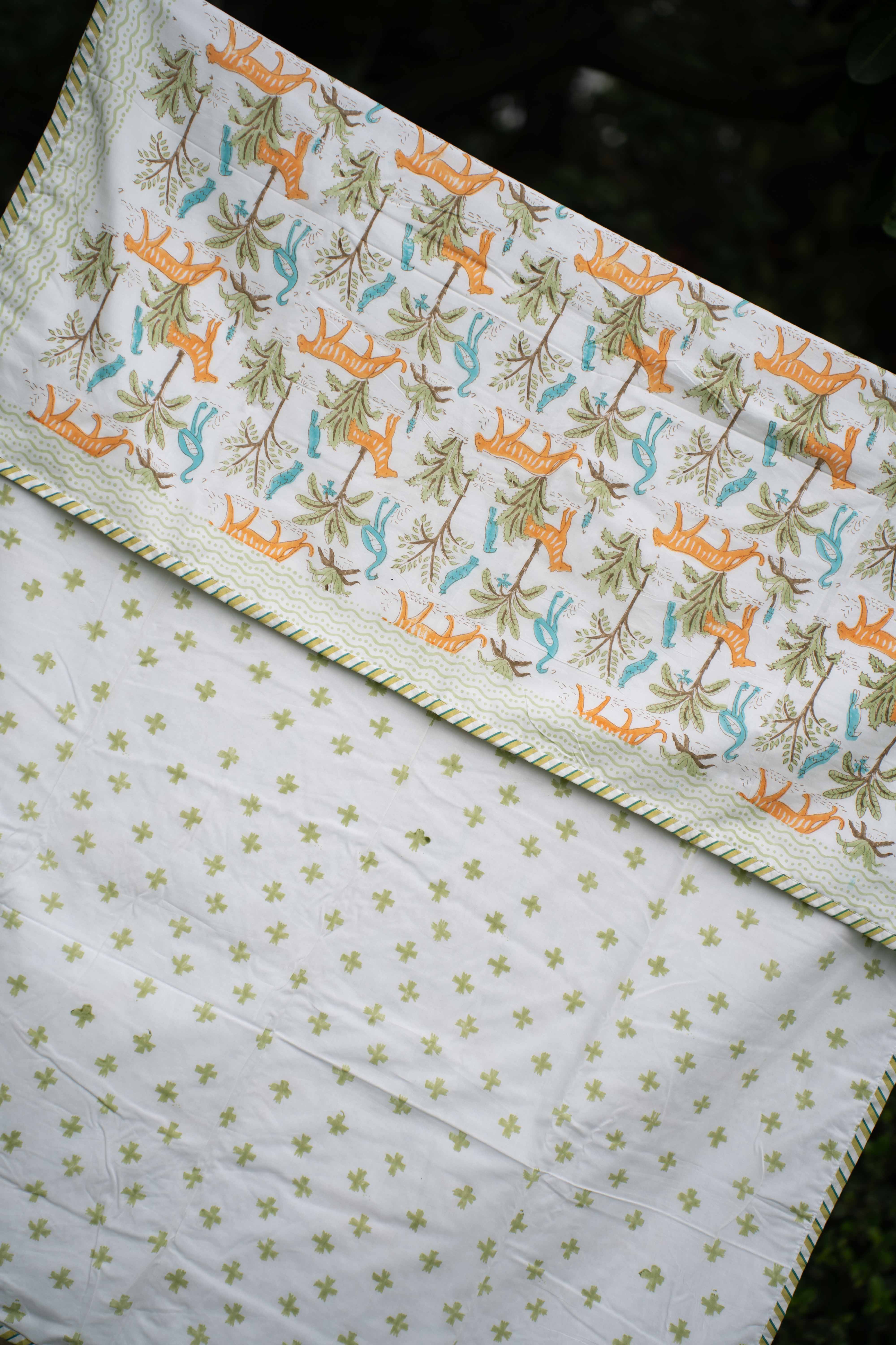 Tiger Safari Organic Cotton Dohar