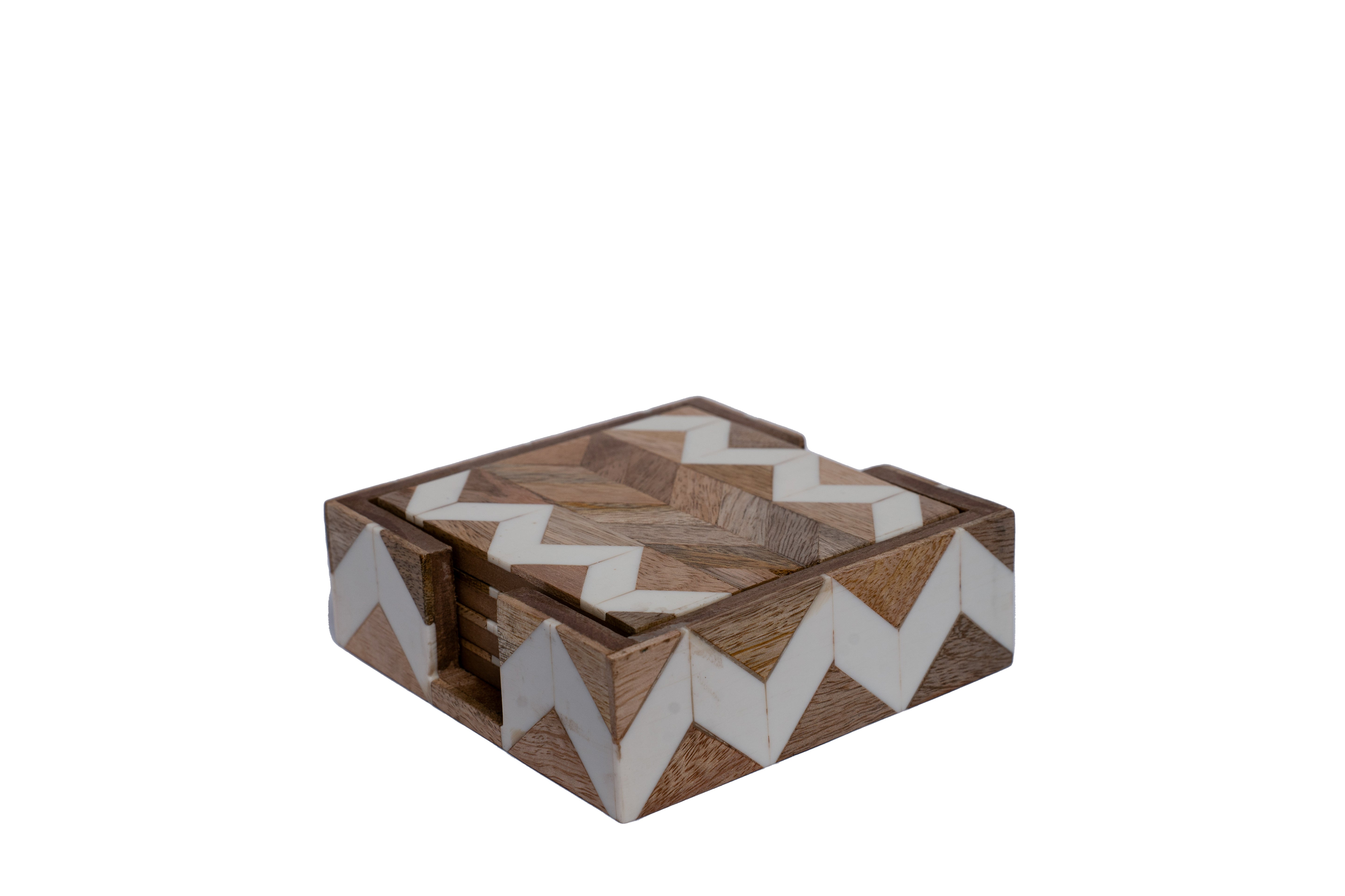 Wood and Pearl Coaster