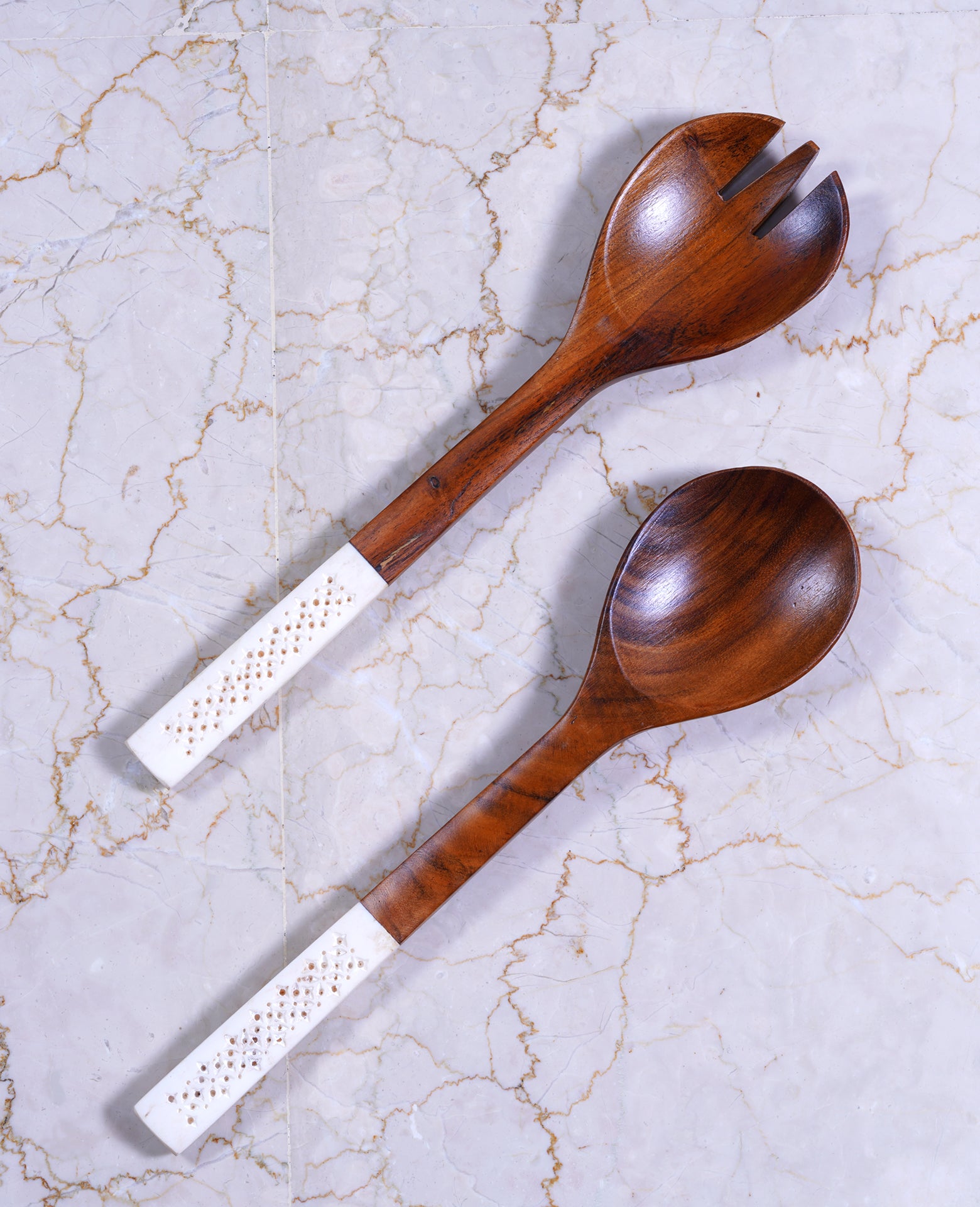 Ivory Salad Servers