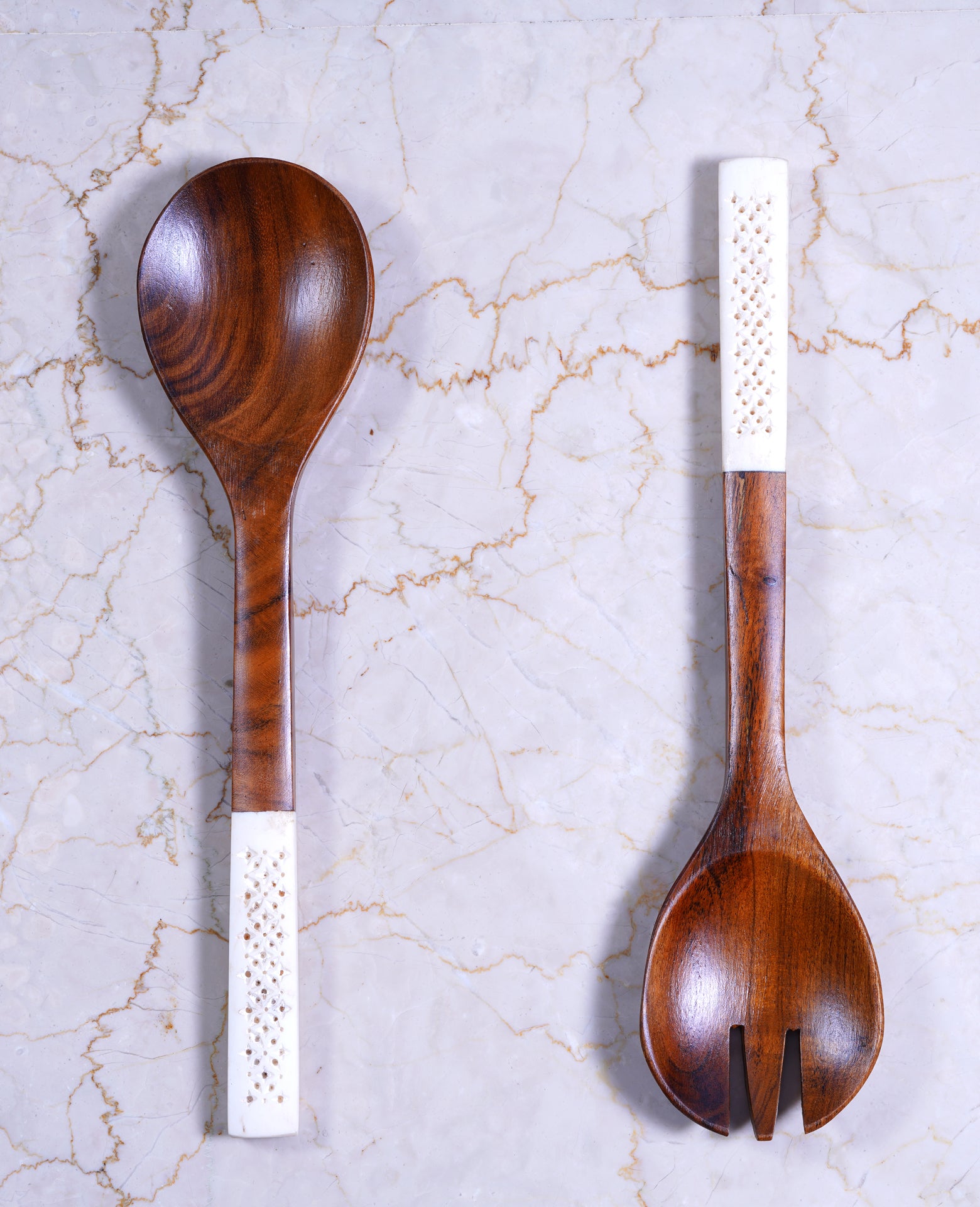 Ivory Salad Servers