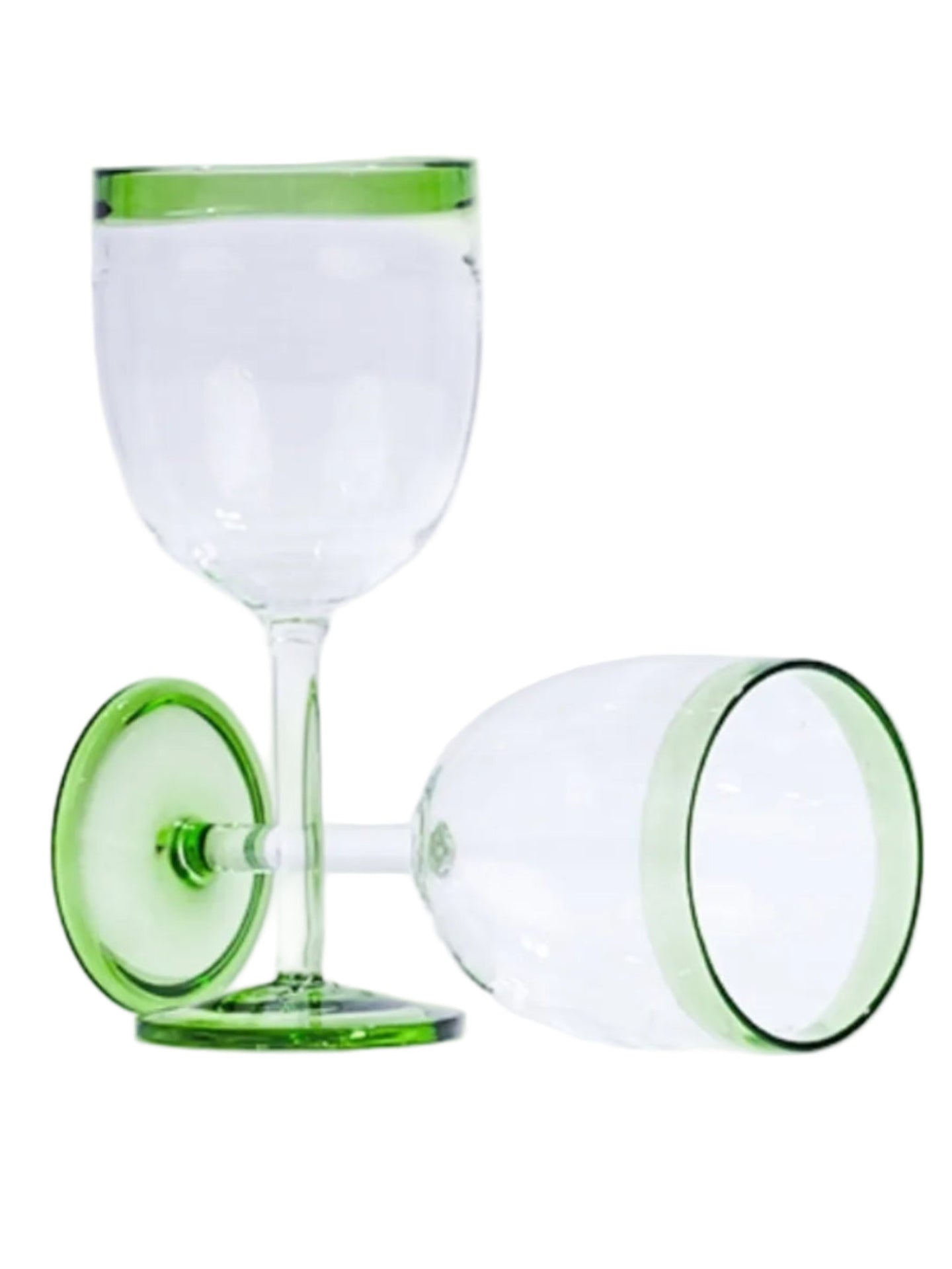 Sage Rim Wine Glasses (Set of 2)