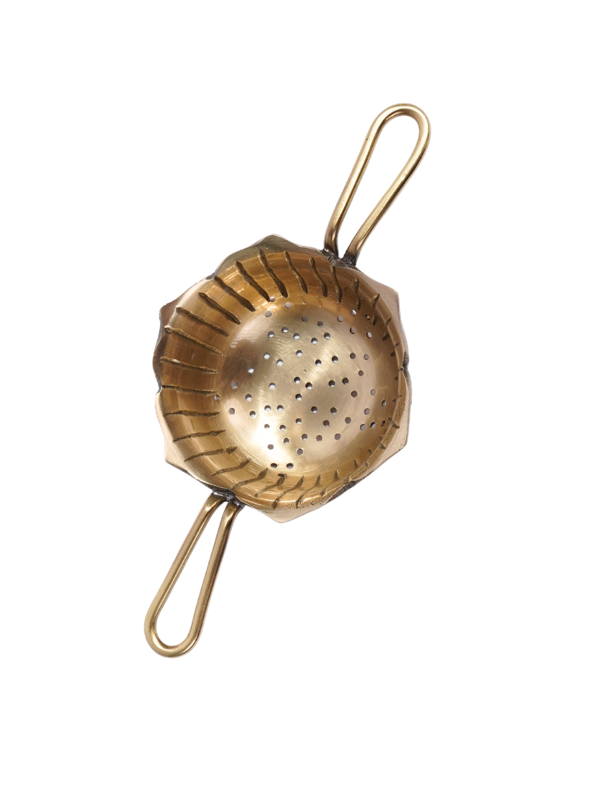 Lotus Brass Tea Strainer