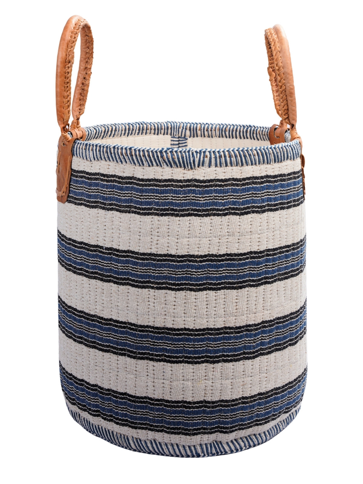 Indigo Stripe Basket - Classic
