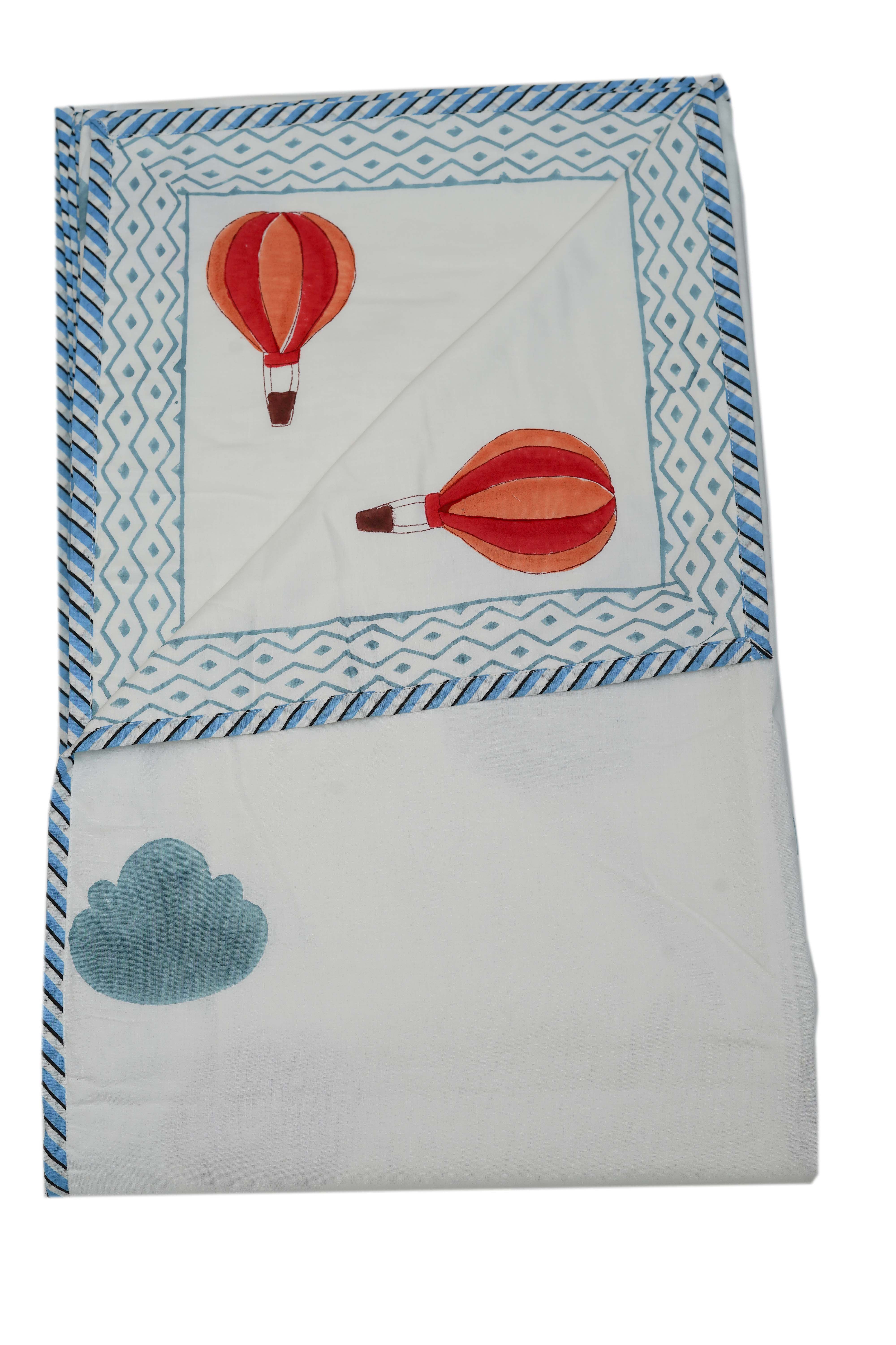 Hot air balloon Organic Cotton Dohar