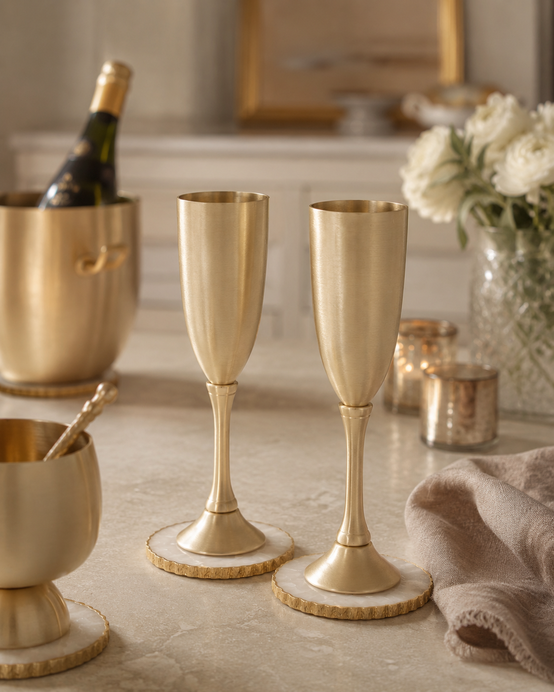 Luxe Champagne Flute Set