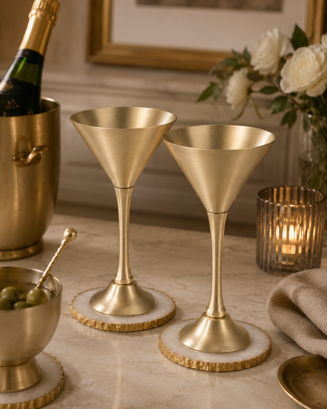 Luxe Martini Glass Set