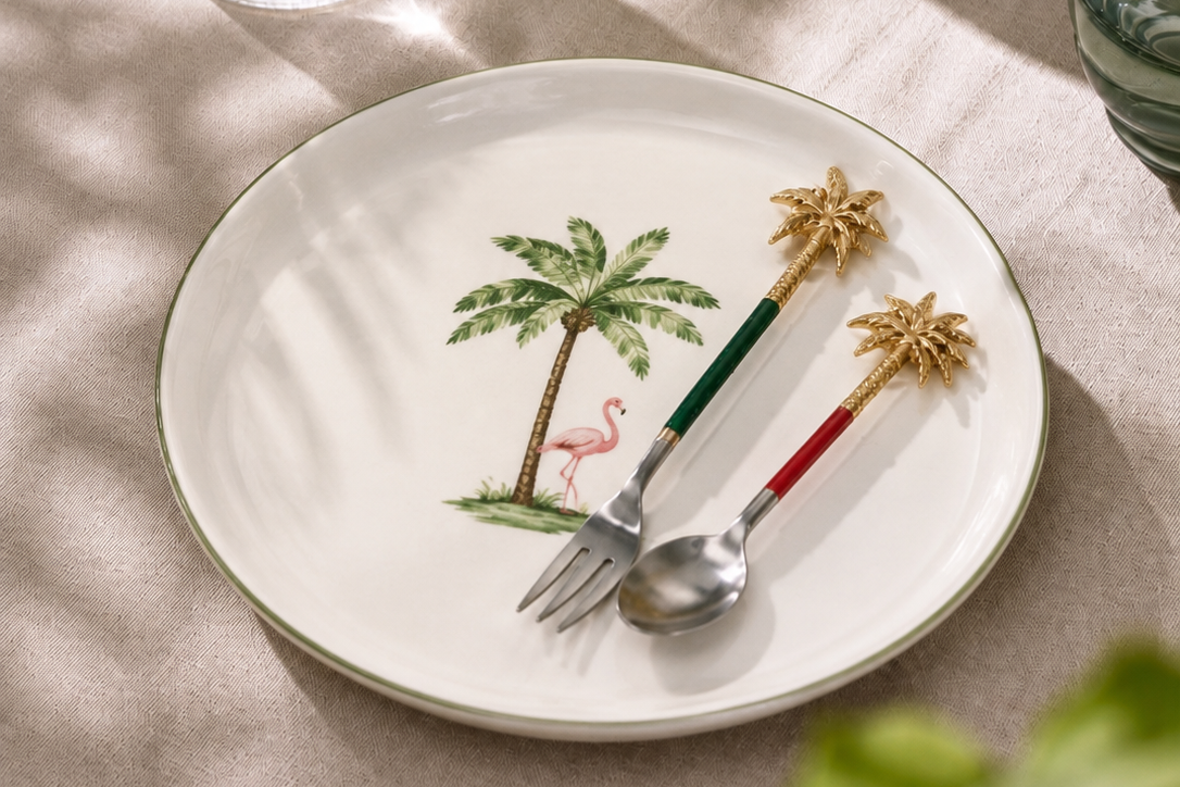 Palm Grove Dessert Set