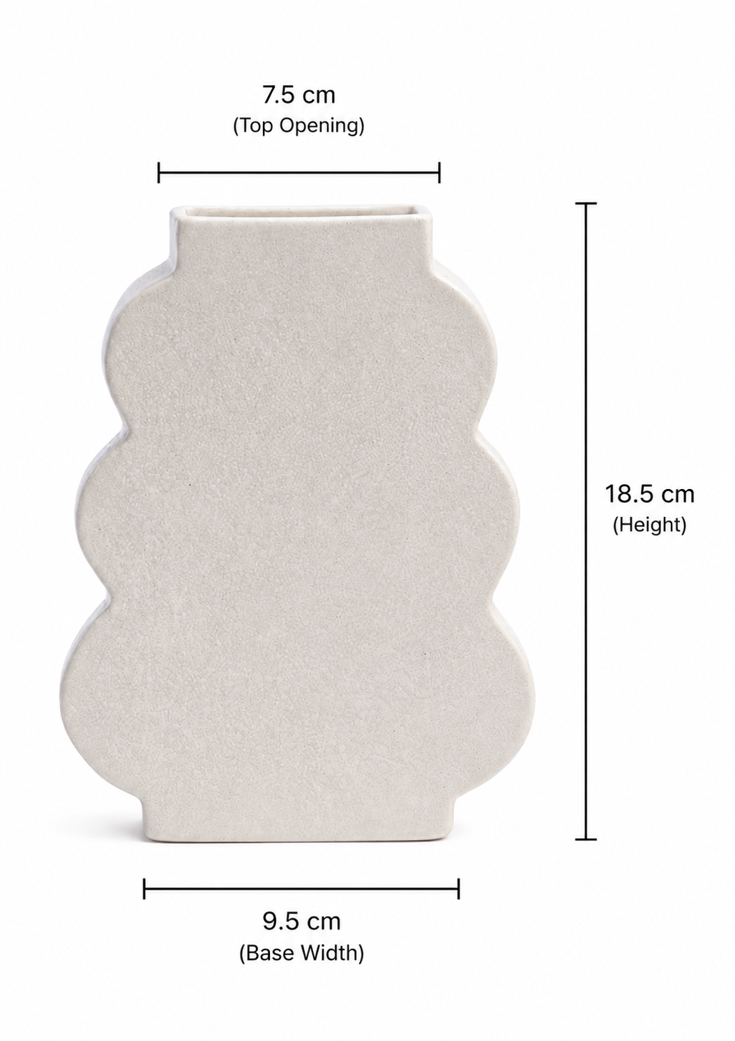 Ivory Wave Vase