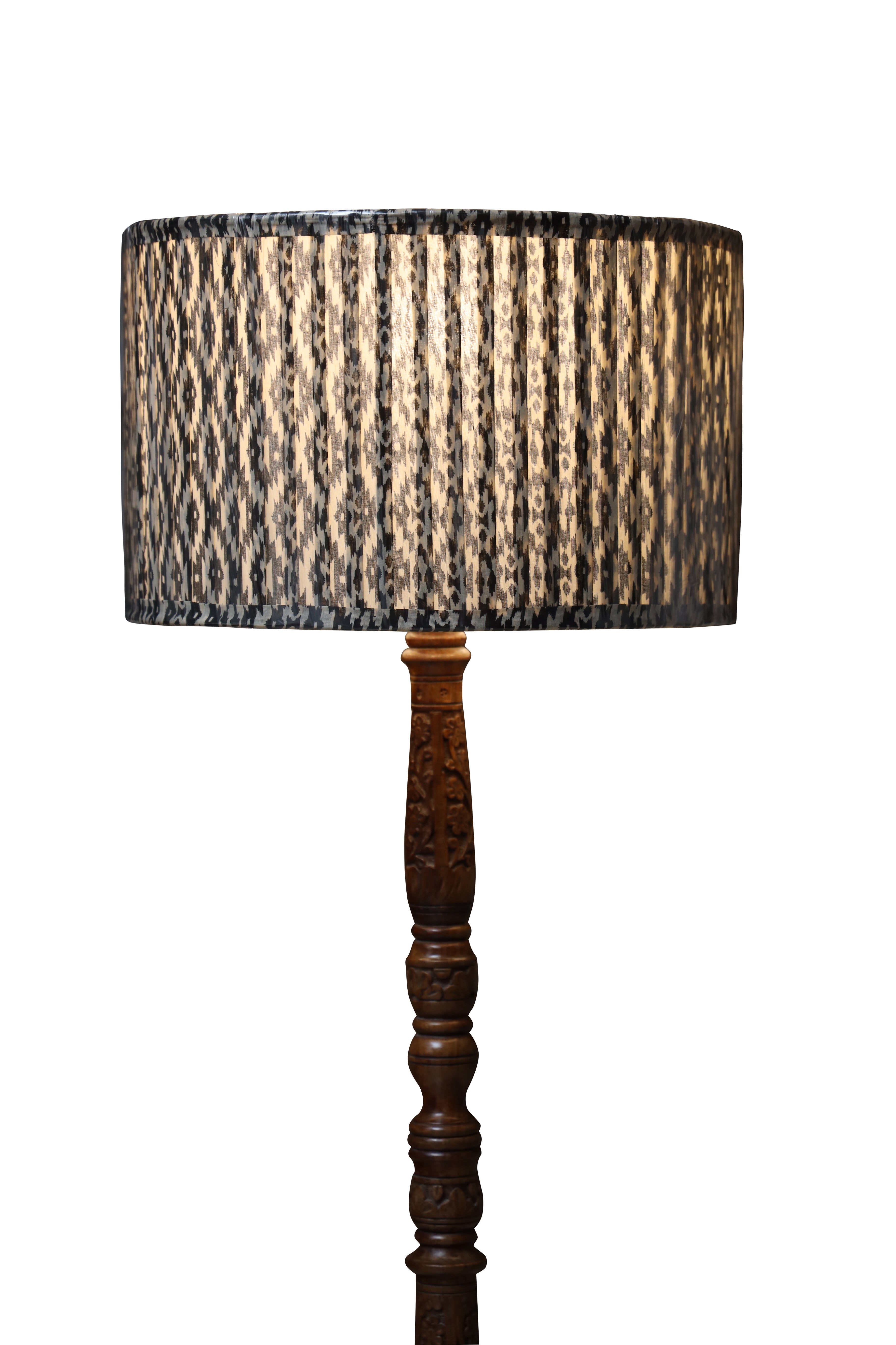 Noir Ikat Lamp Shade