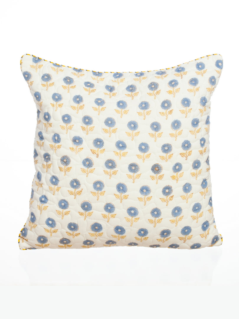Indigo Floral Cotton Quilted