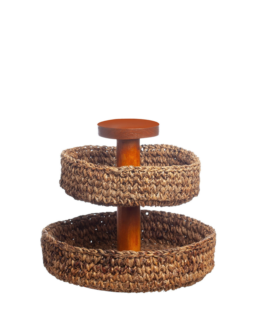 Woven cake Stand