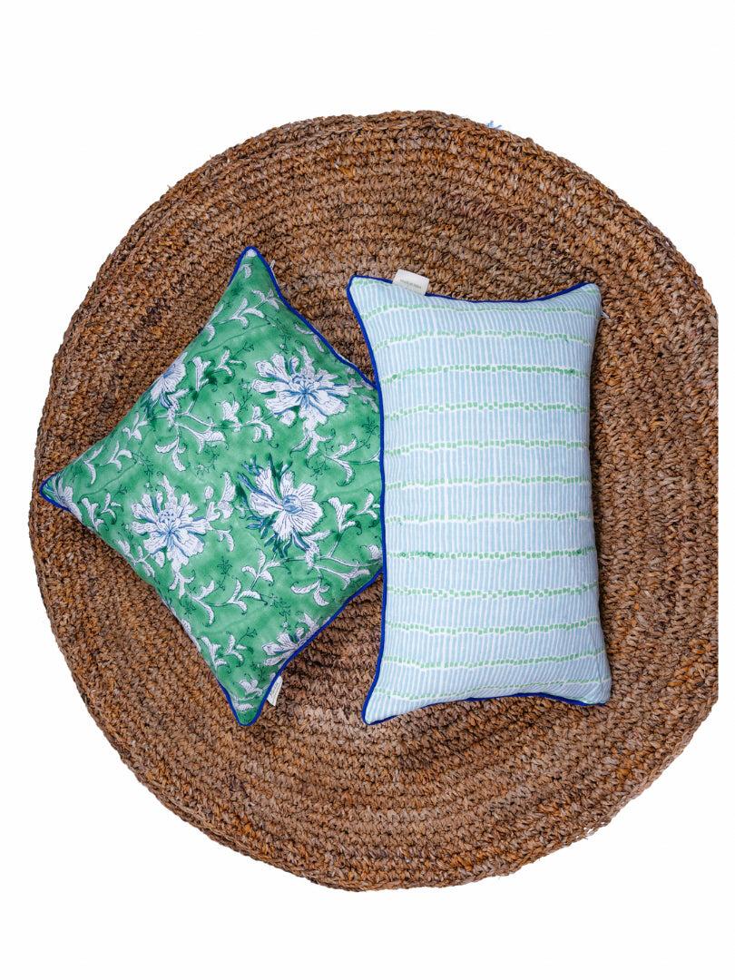 Bay Green Linen Cushion Cover