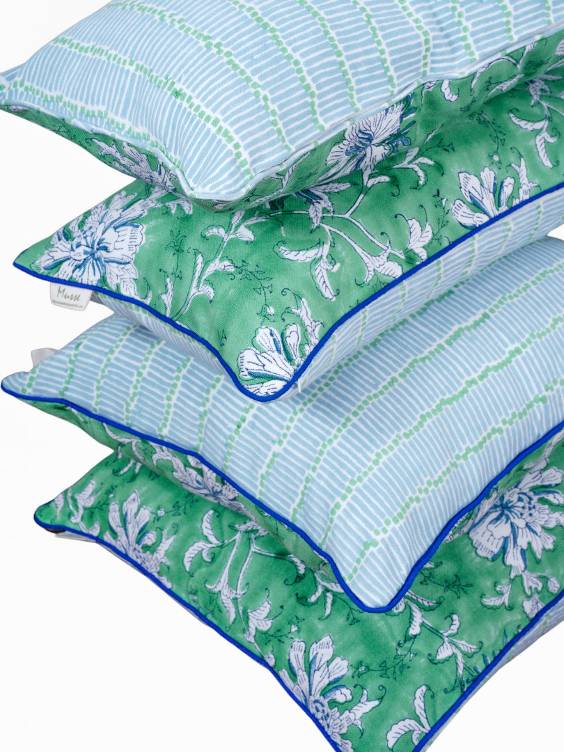 Bay Green Linen Cushion Cover
