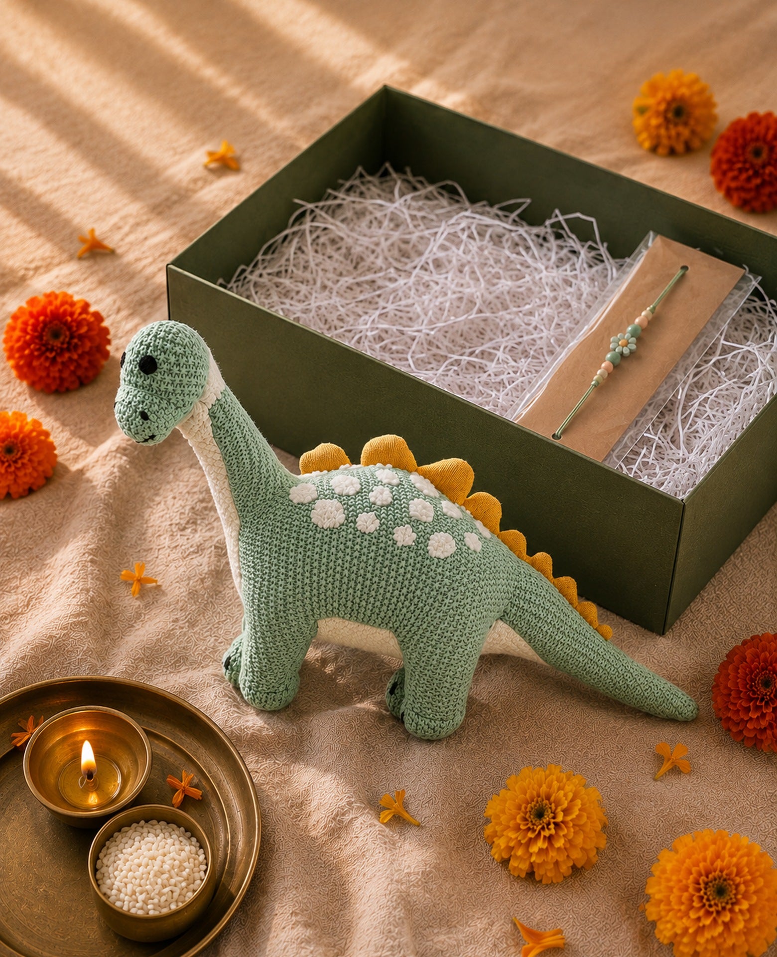 Mint Dino Gift Set