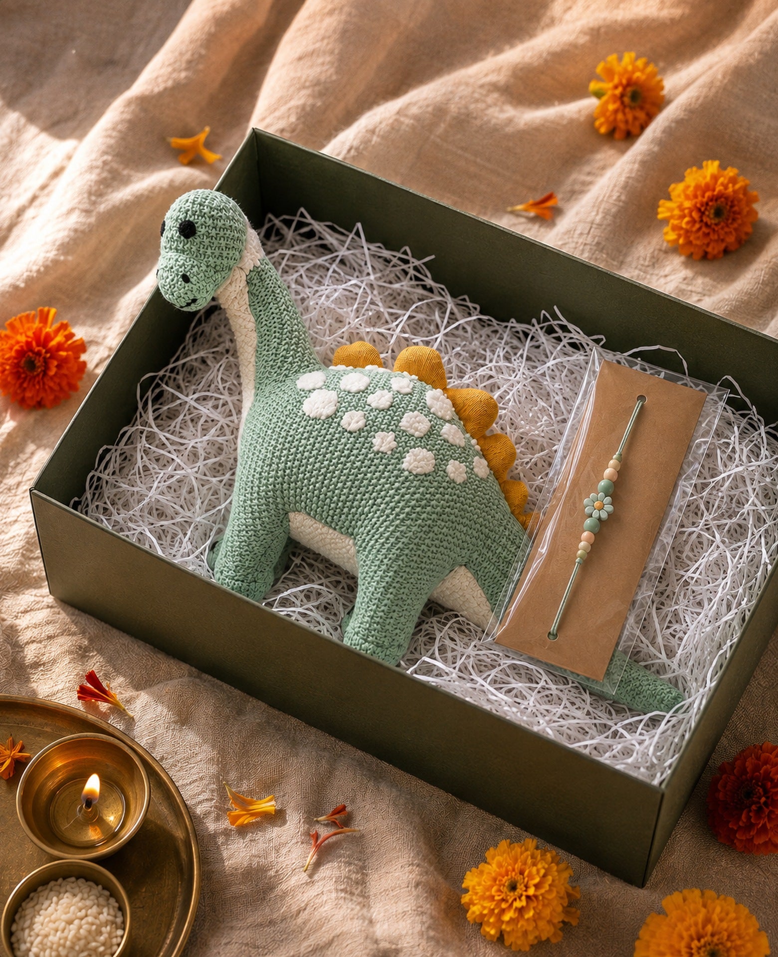 Mint Dino Gift Set