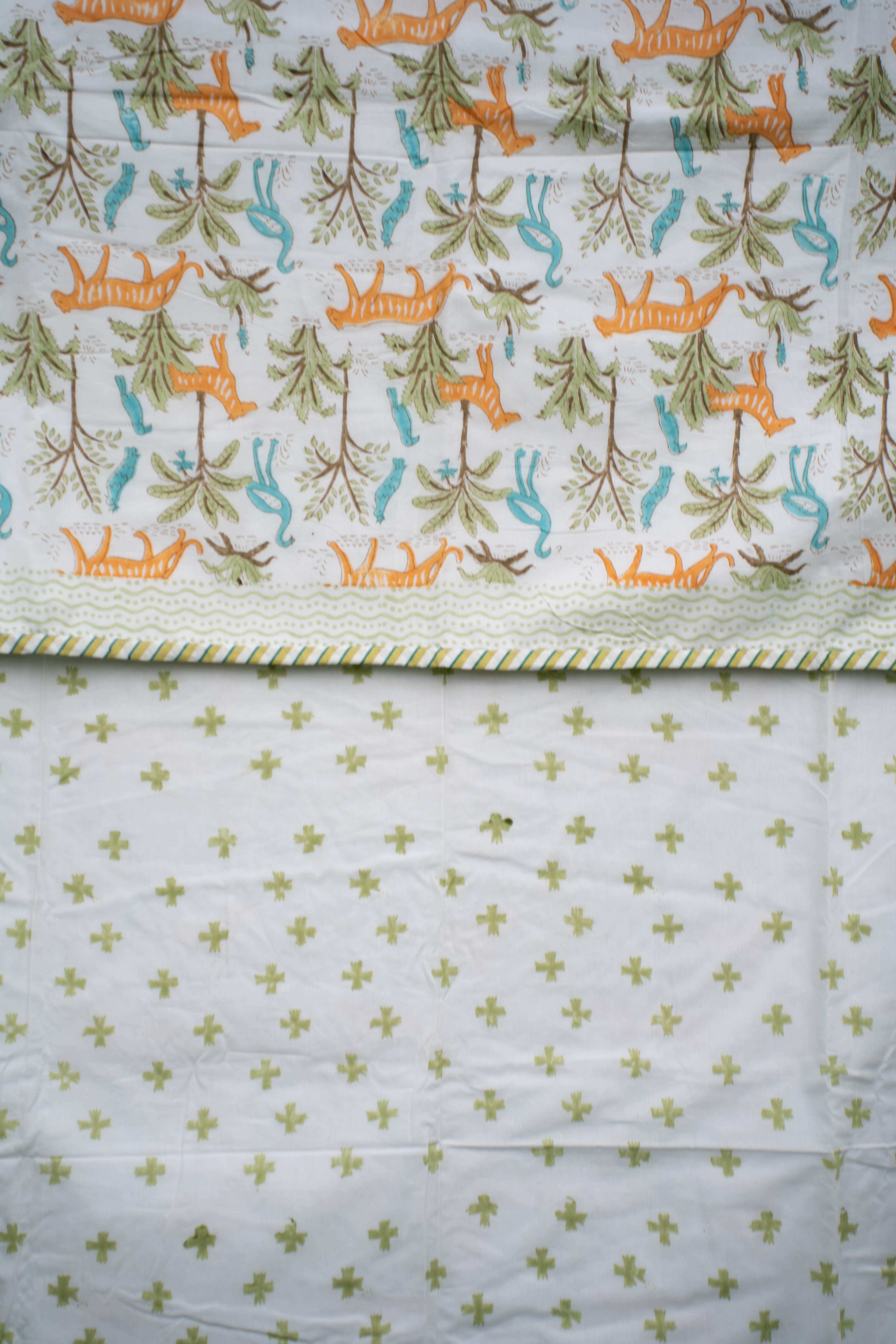 Tiger Safari Organic Cotton Dohar