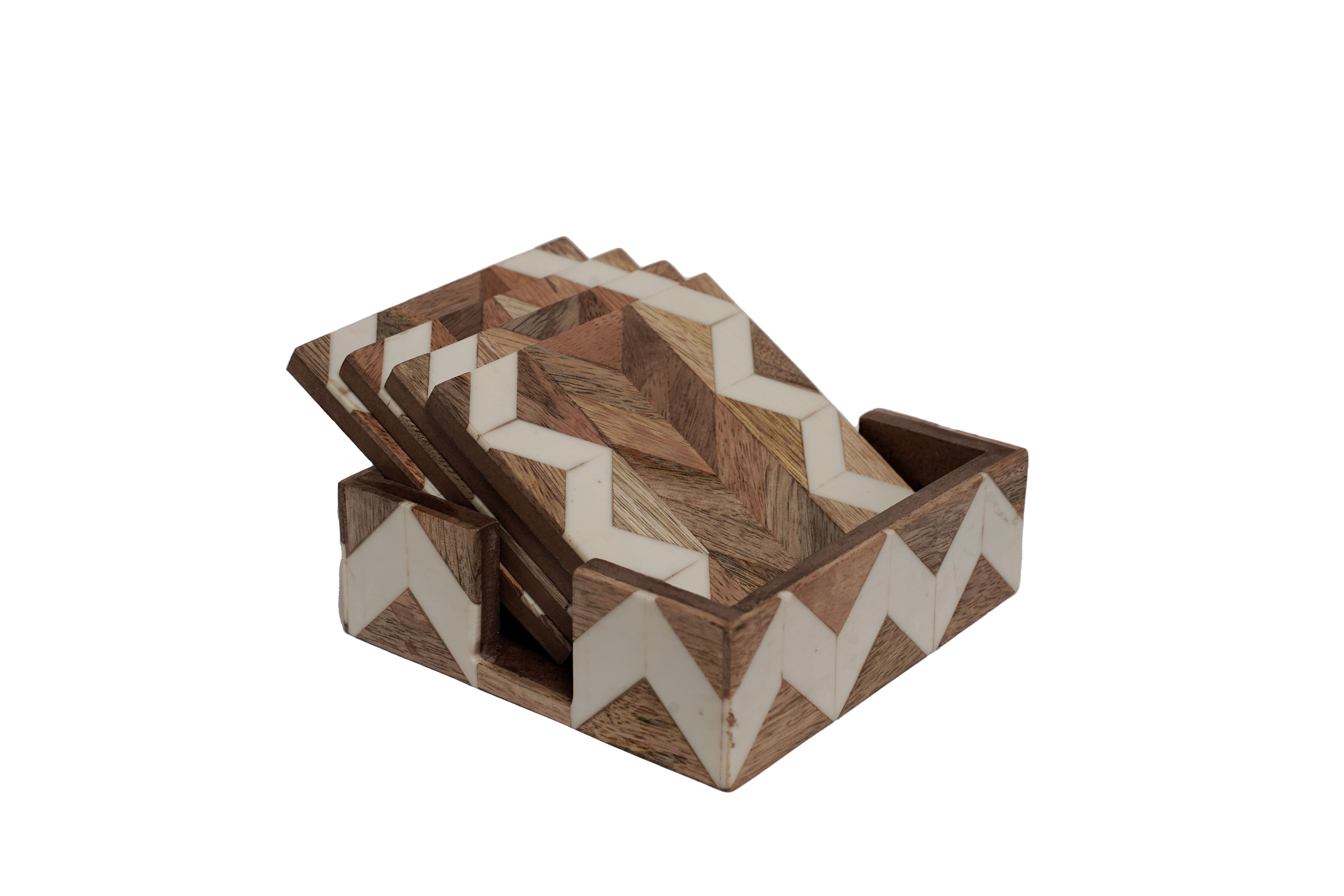 Wood and Pearl Coaster